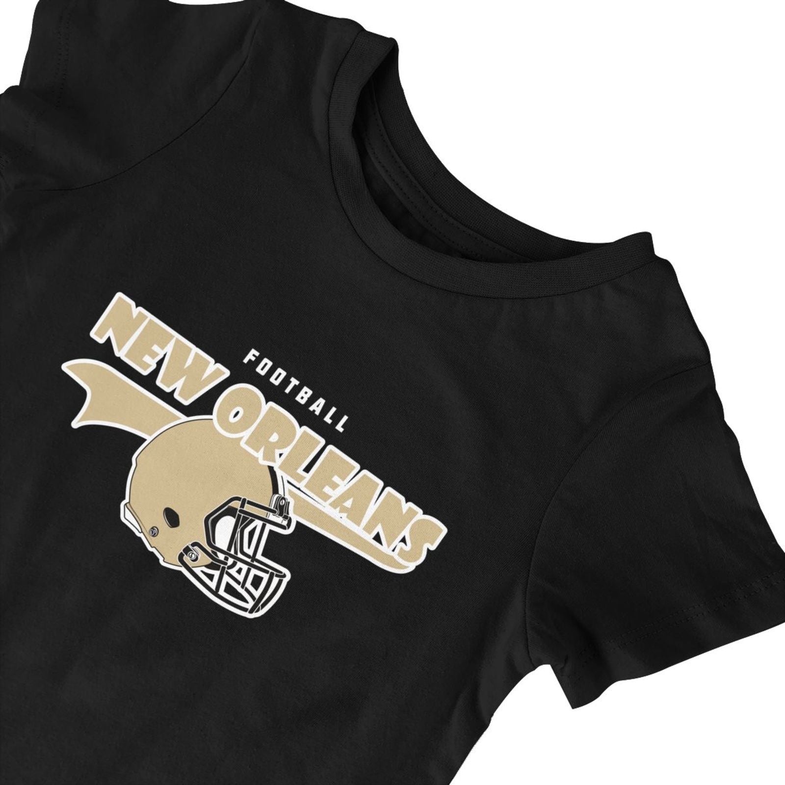 Personalized New Orleans Baby Football Bodysuit - Custom Name & Number - Antking ANTKING