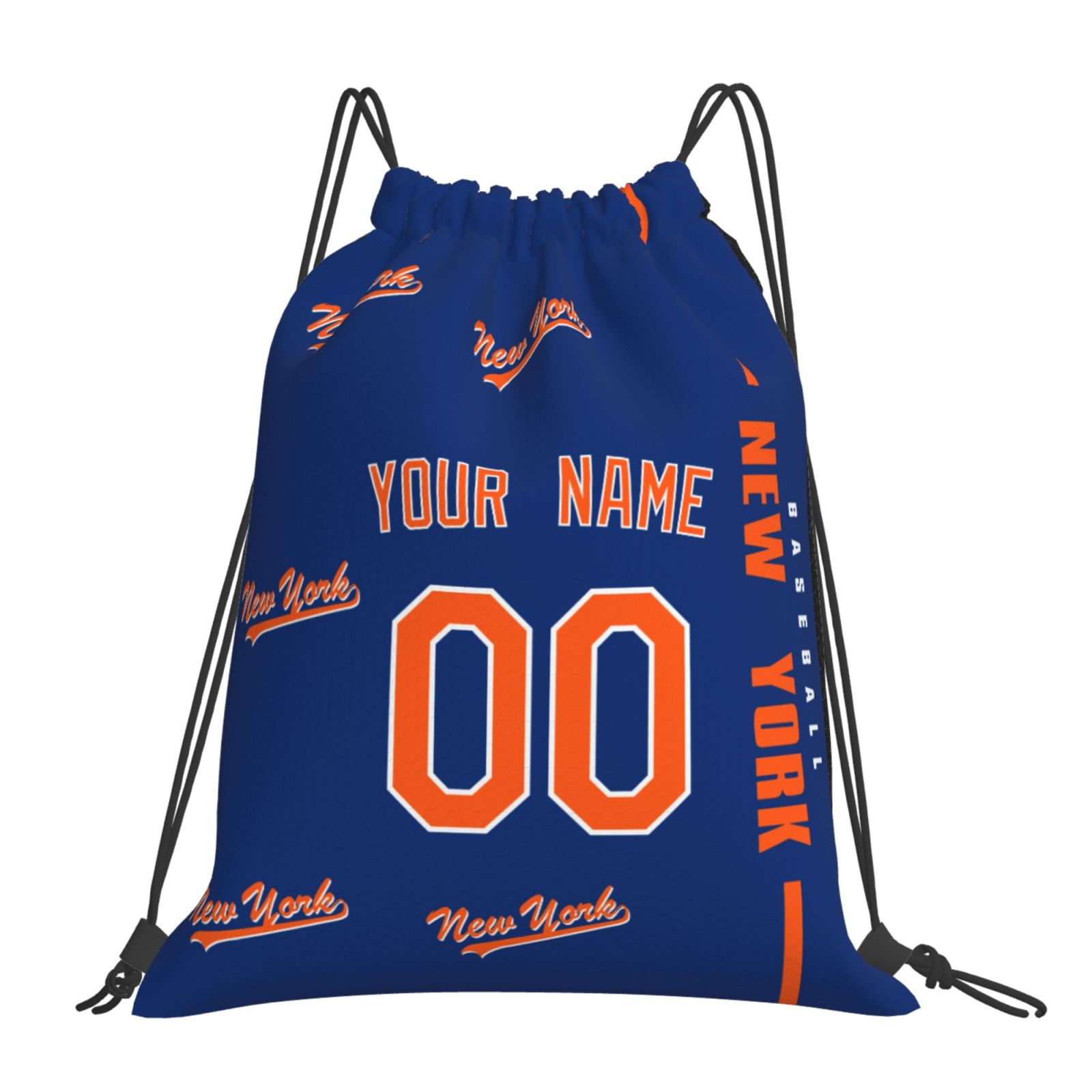 Personalized New York M Baseball Sports Bag - Custom Team Duffel Travel Bag - Antking