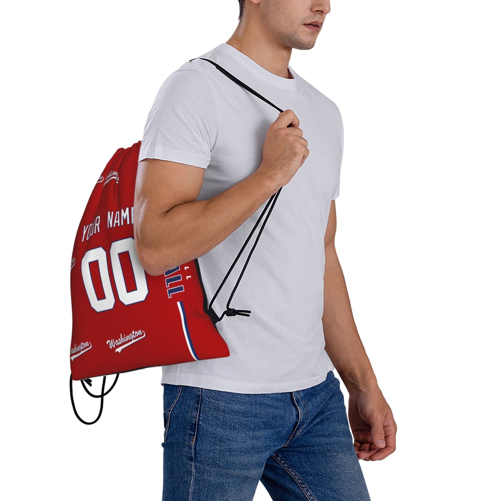 ANTKING W Drawstring Bags Backpack Custom any Name and Number for Men Women Boy Gifts ANTKING
