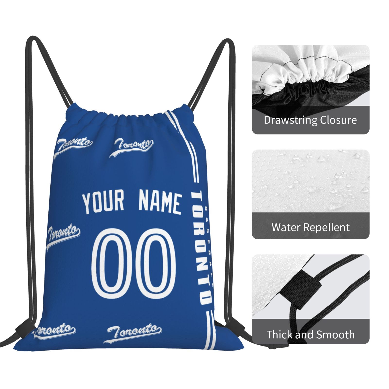 ANTKING Toronto Drawstring Bags Backpack Custom any Name and Number for Men Women Boy Gifts ANTKING
