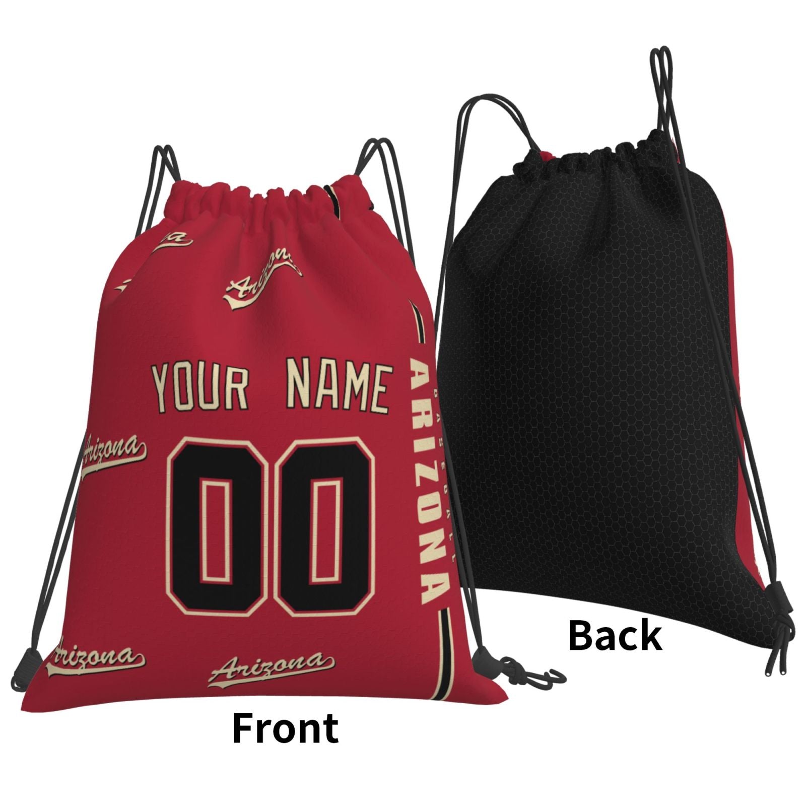 ANTKING Arizona Drawstring Bags Backpack Custom any Name and Number for Men Women Boy Gifts ANTKING