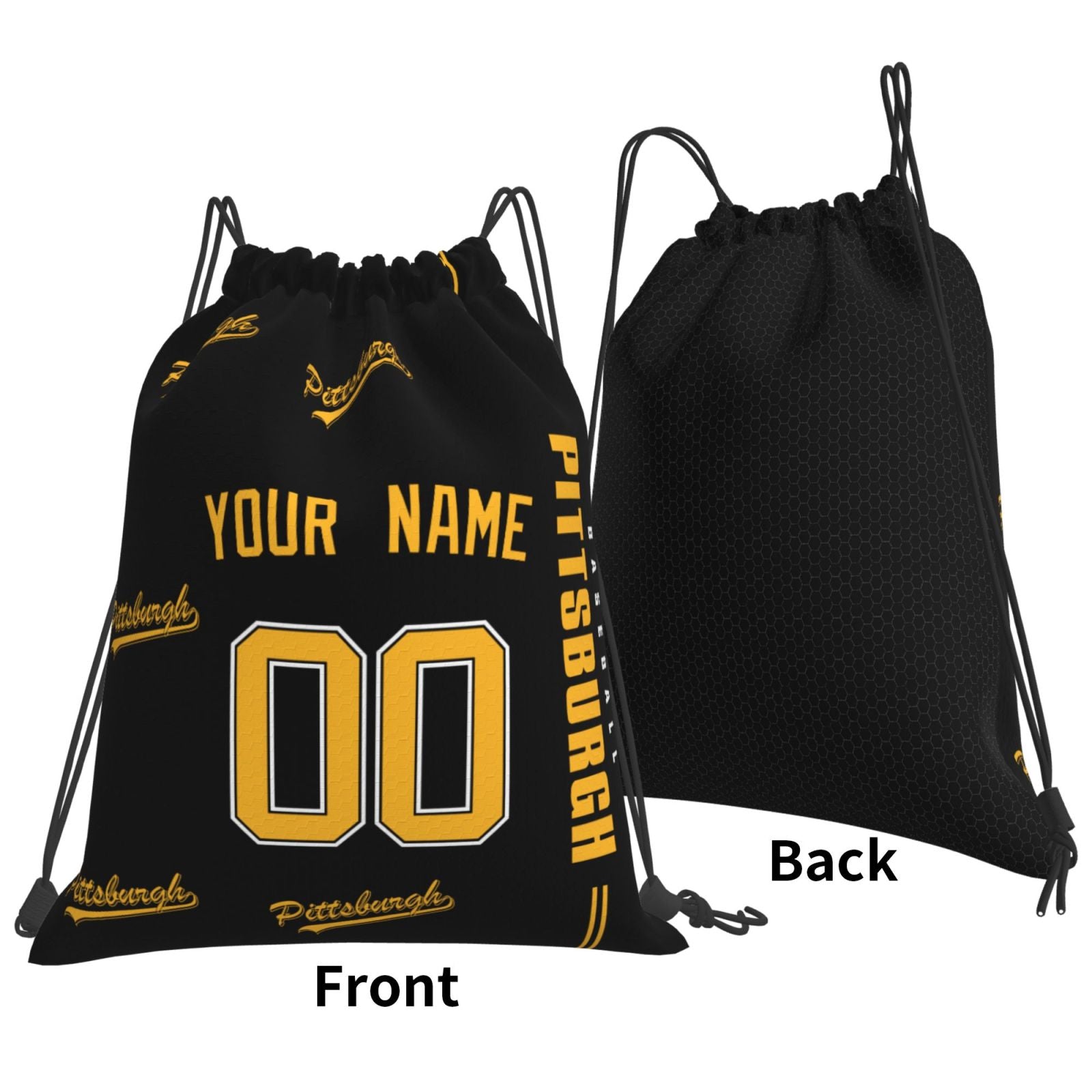 ANTKING Pittsburgh Drawstring Bags Backpack Custom any Name and Number for Men Women Boy Gifts ANTKING