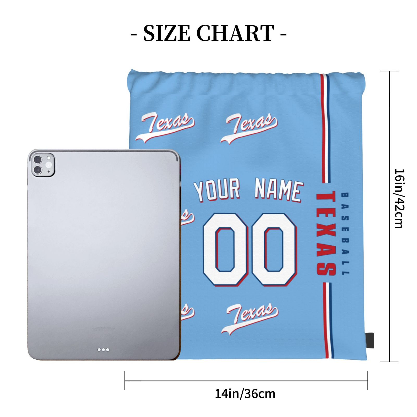 ANTKING Texas Drawstring Bags Backpack Custom any Name and Number for Men Women Boy Gifts ANTKING