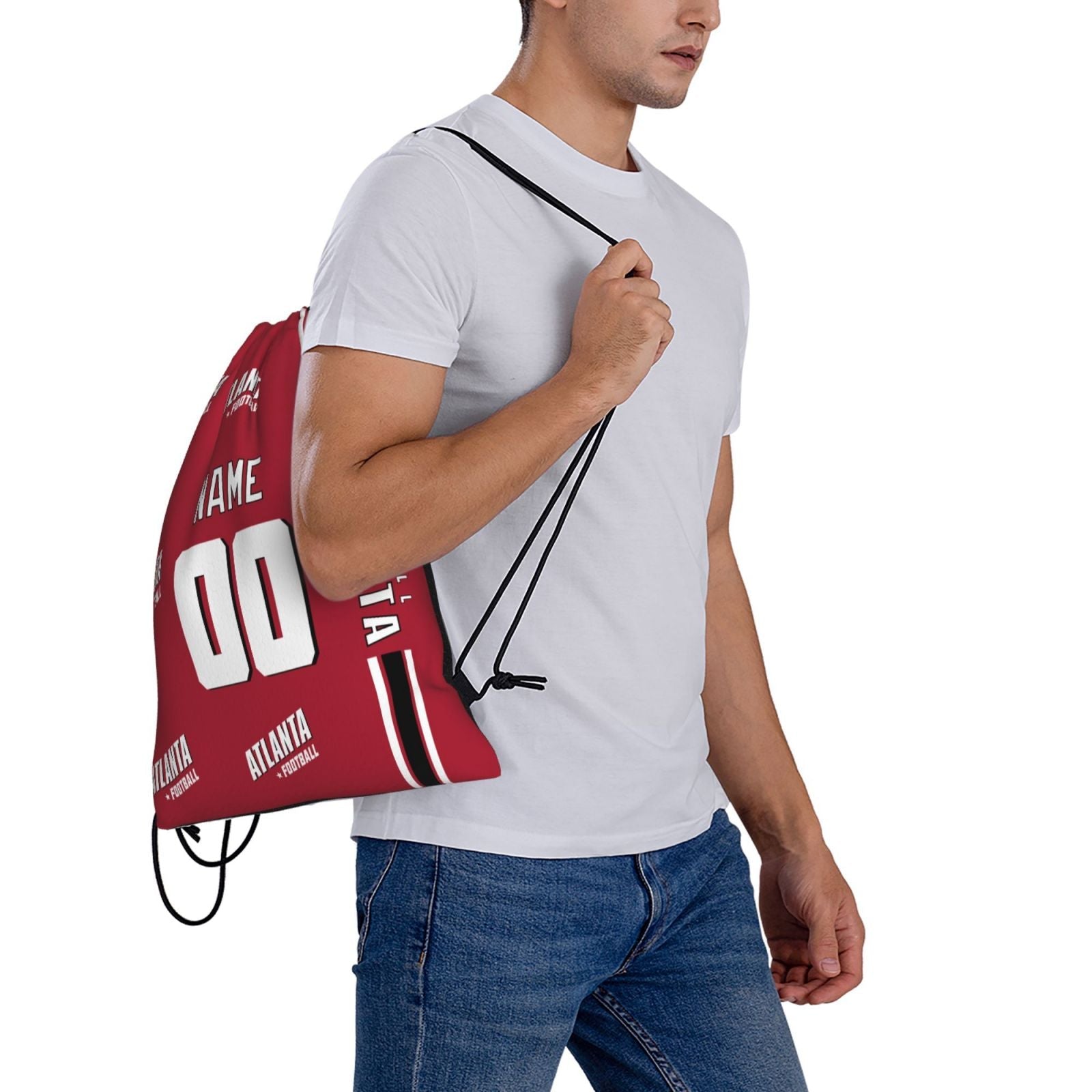ANTKING Atlanta Drawstring Bags Custom any Name and Number Backpack for Men Youth Boy Gifts ANTKING