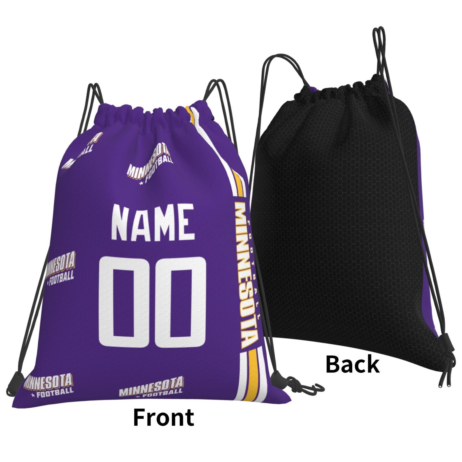 ANTKING Minnesota Drawstring Bags Custom any Name and Number Backpack for Men Youth Boy Gifts ANTKING