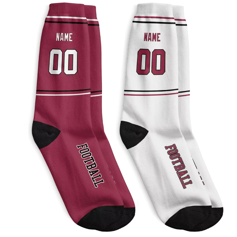 Custom Arizona Football Socks - Personalized Athletic Fan Crew Socks - Antking