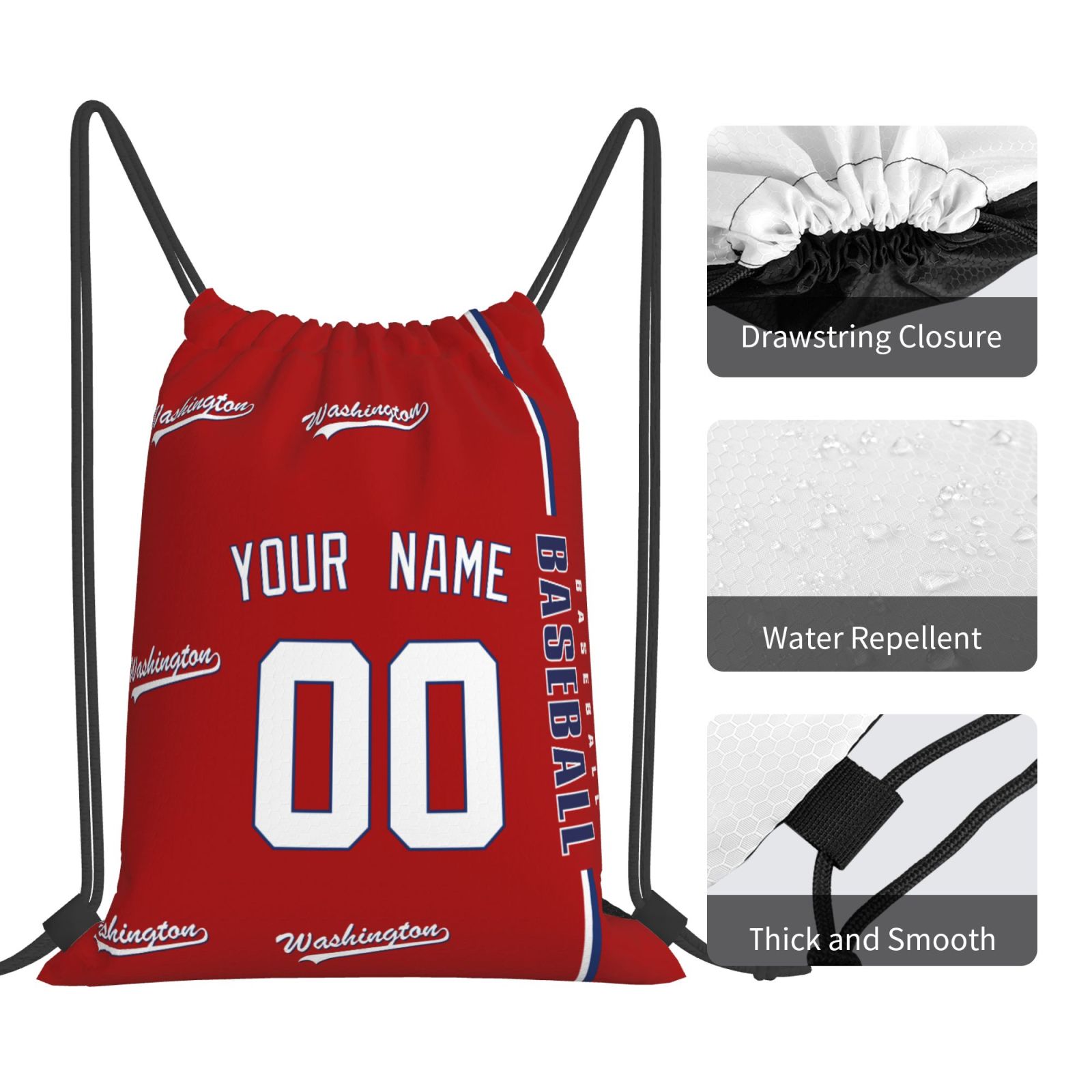 ANTKING W Drawstring Bags Backpack Custom any Name and Number for Men Women Boy Gifts ANTKING