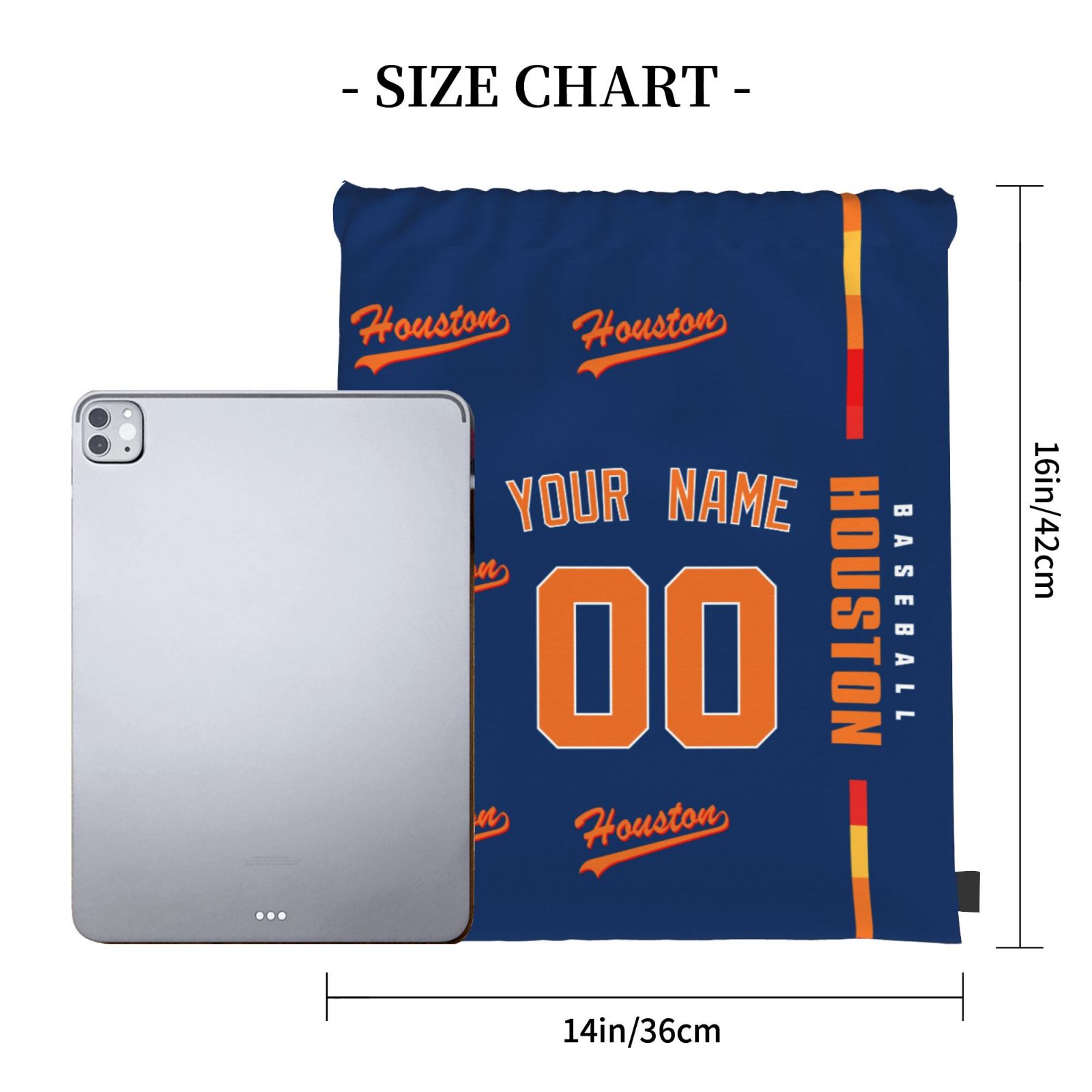 ANTKING Houston Drawstring Bags Backpack Custom any Name and Number for Men Women Boy Gifts ANTKING