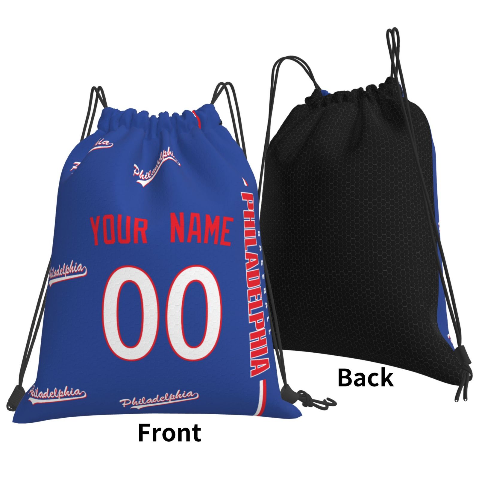 ANTKING Philadelphia Drawstring Bags Backpack Custom any Name and Number for Men Women Boy Gifts ANTKING