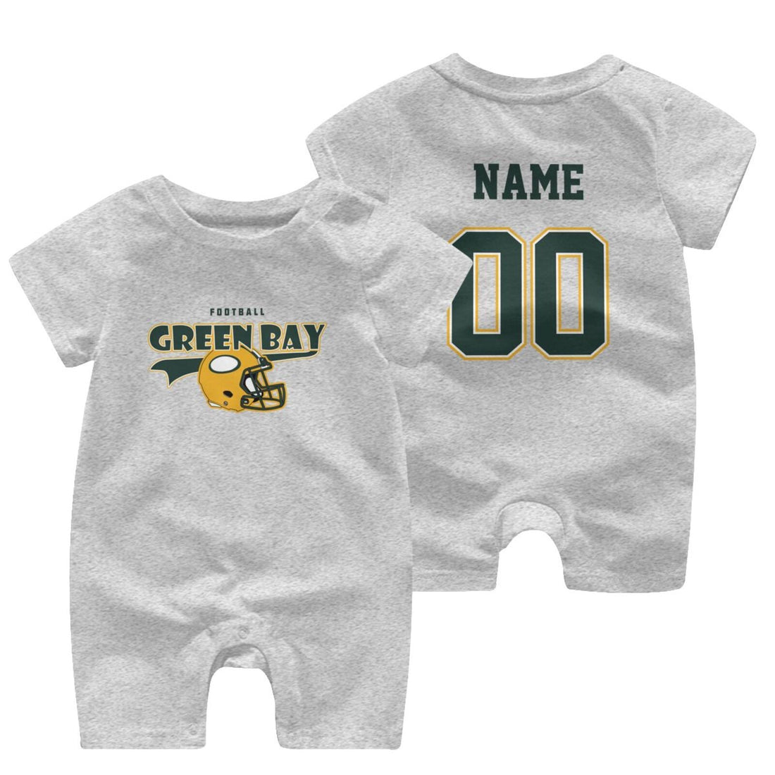 Personalized [Green Bay] Baby Onesie - Custom Football Fan Infant Bodysuit - Antking
