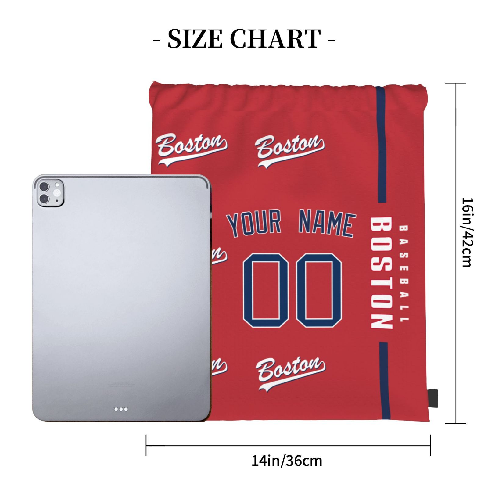 ANTKING Boston Drawstring Bags Backpack Custom any Name and Number for Men Women Boy Gifts ANTKING