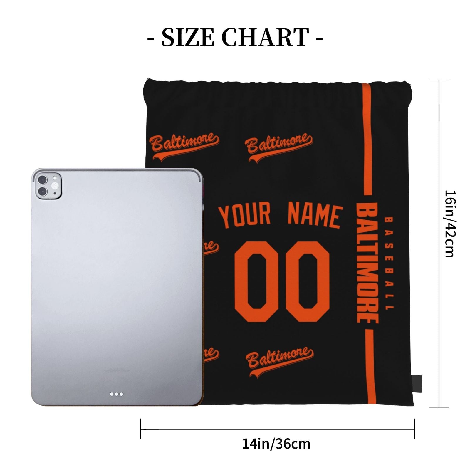 ANTKING Baltimore Drawstring Bags Backpack Custom any Name and Number for Men Women Boy Gifts ANTKING