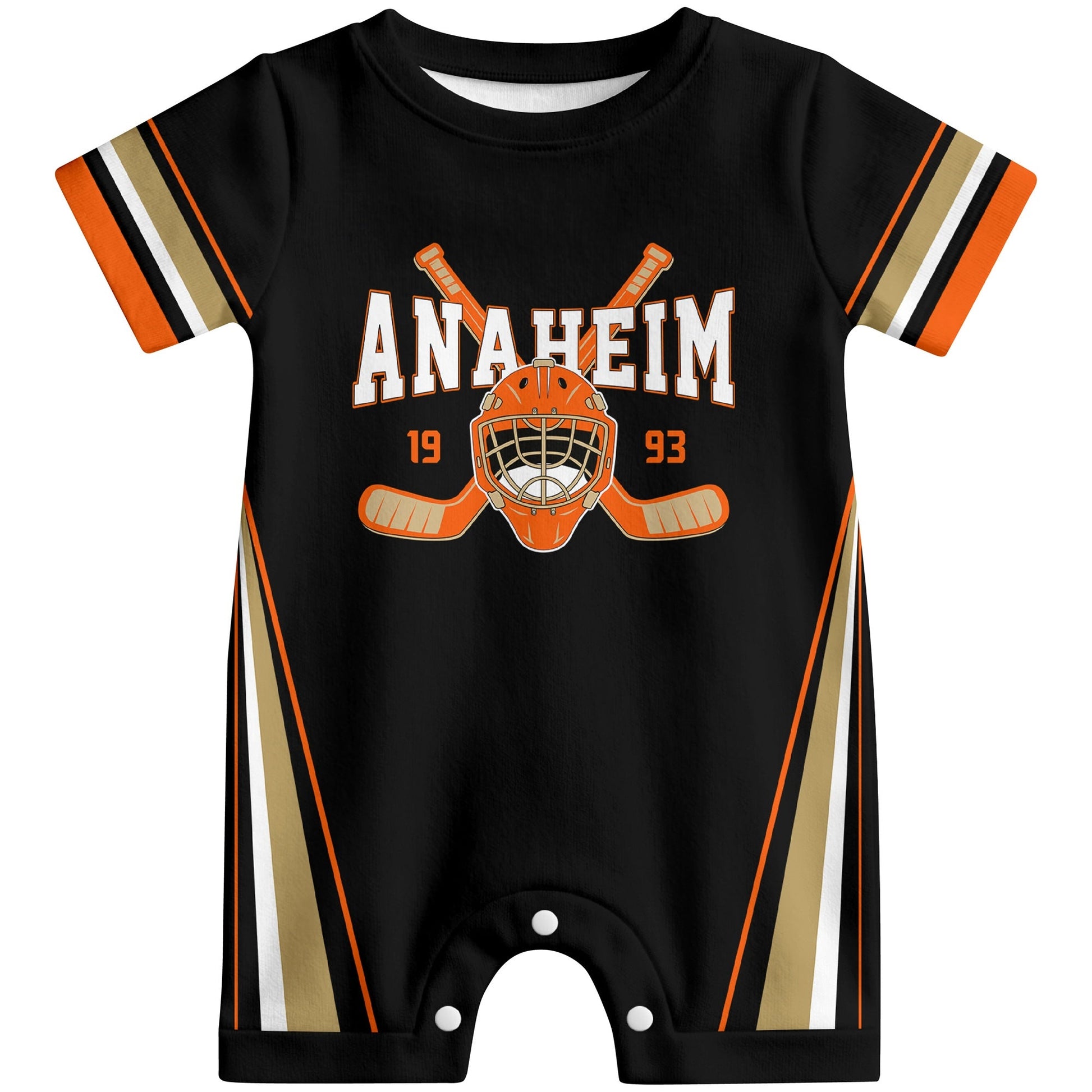 Personalized Anaheim Hockey Baby Bodysuit - Custom Name & Number ANTKING