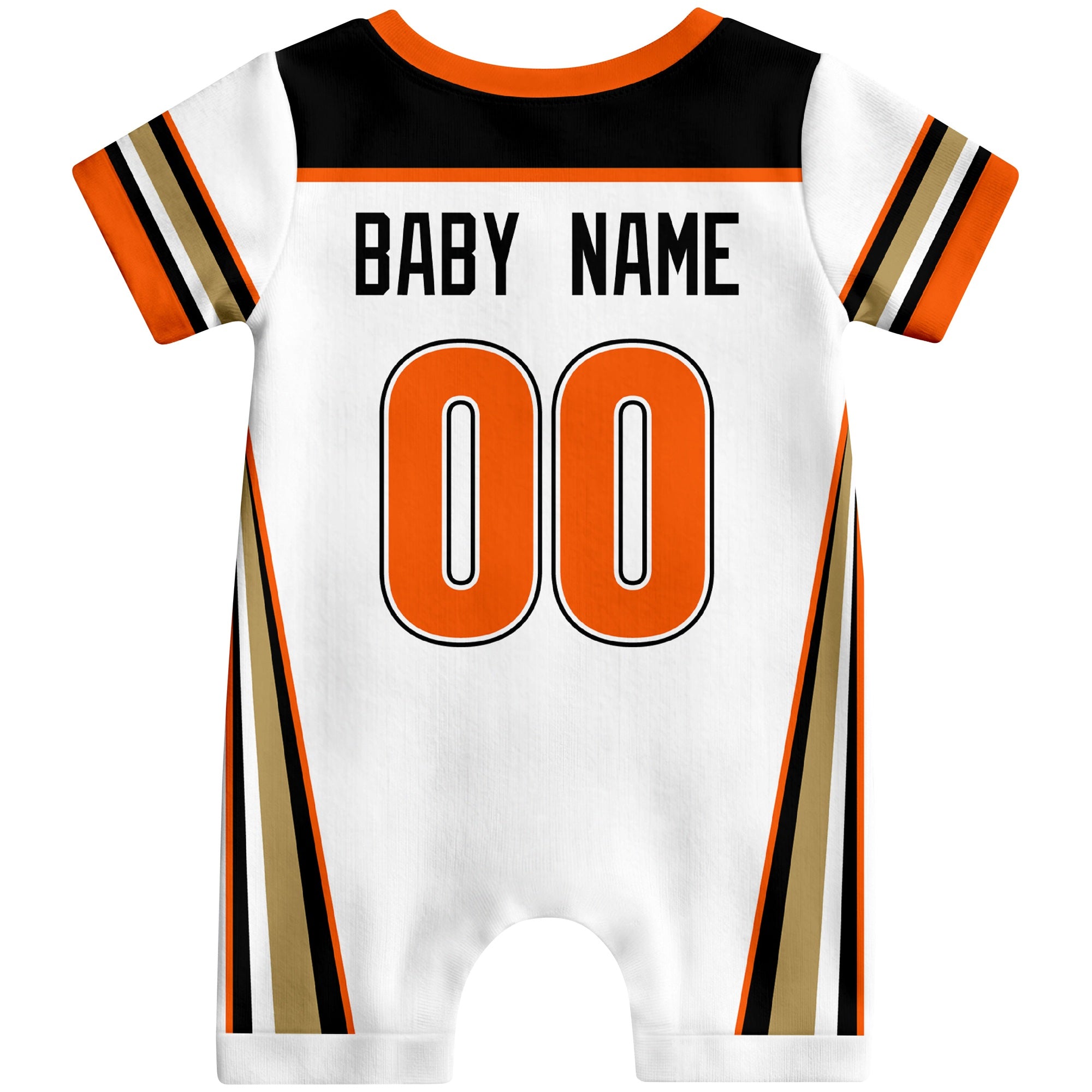 Personalized Anaheim Hockey Baby Bodysuit - Custom Name & Number ANTKING