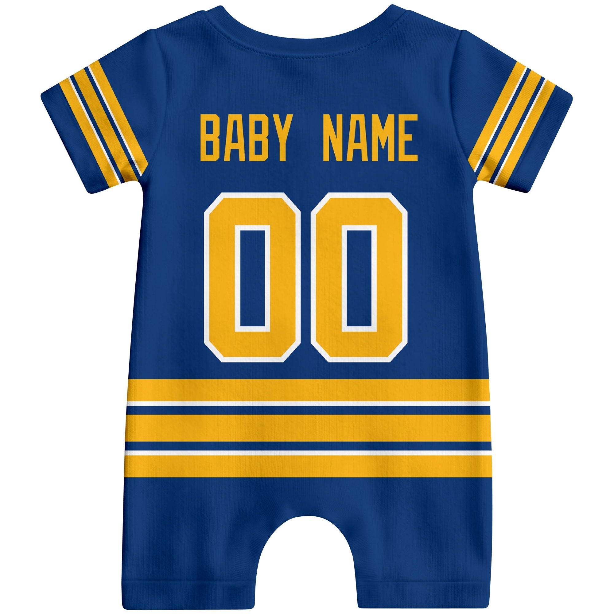 Personalized Buffalo Hockey Baby Bodysuit - Custom Name & Number ANTKING