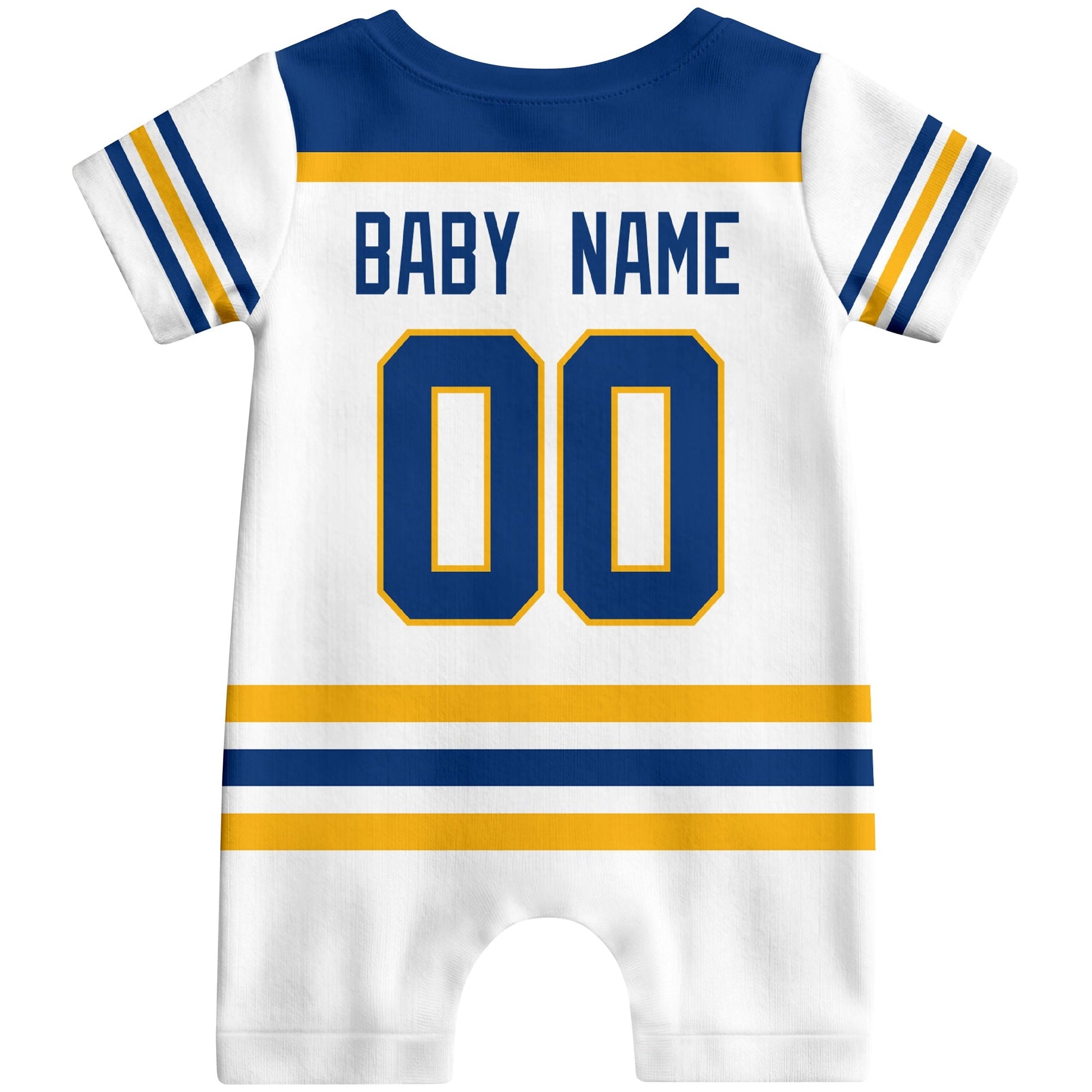 Personalized Buffalo Hockey Baby Bodysuit - Custom Name & Number ANTKING