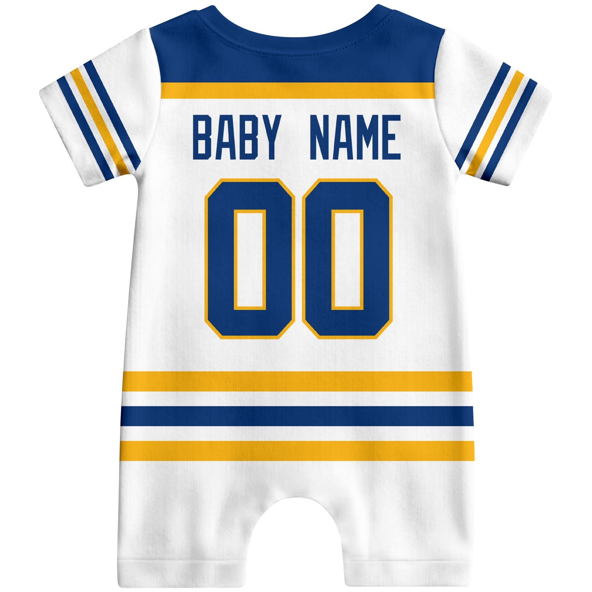 Personalized Buffalo Hockey Baby Bodysuit - Custom Name & Number ANTKING