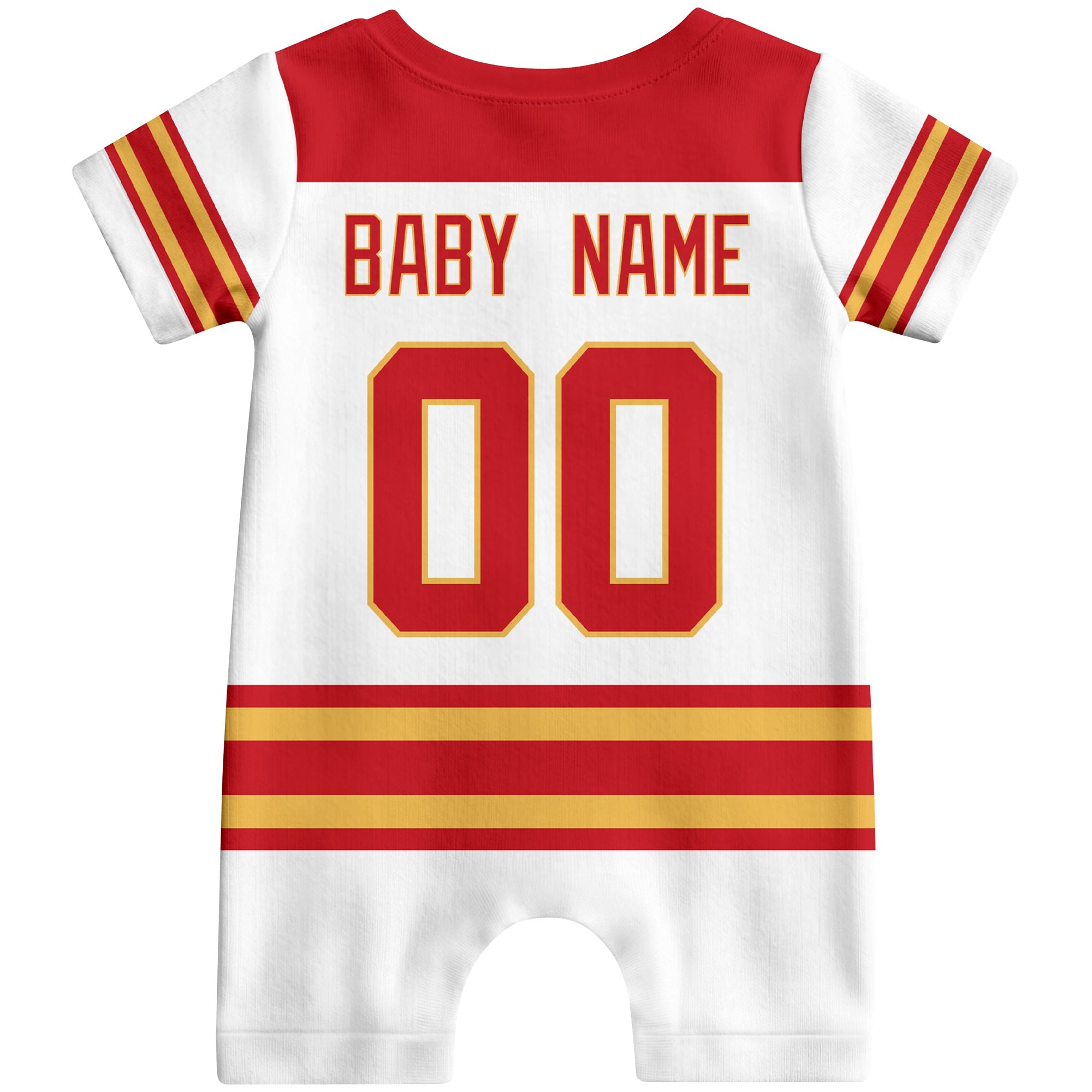 Personalized Calgary Hockey Baby Bodysuit - Custom Name & Number ANTKING