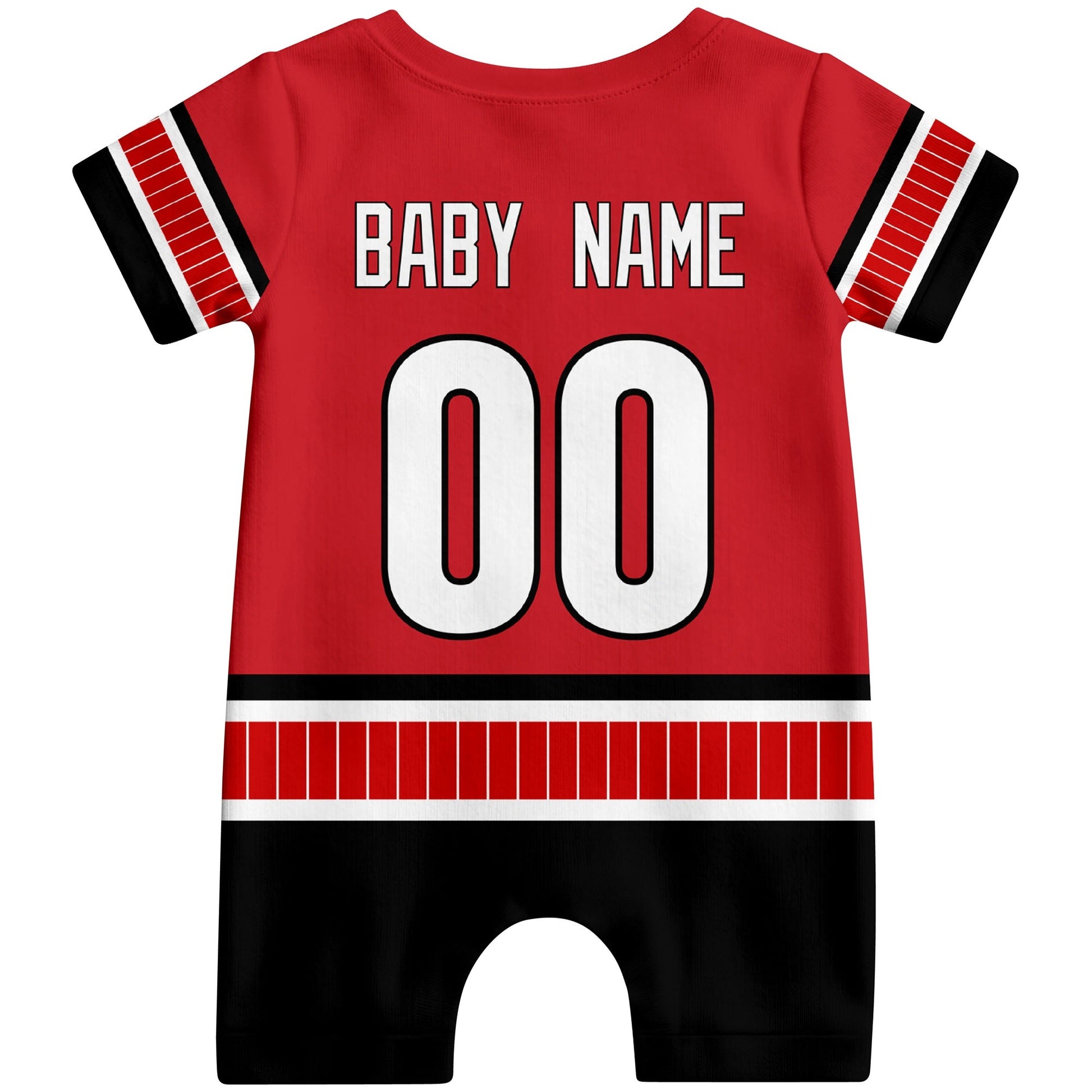 Personalized Carolina Hockey Baby Bodysuit - Custom Name & Number ANTKING