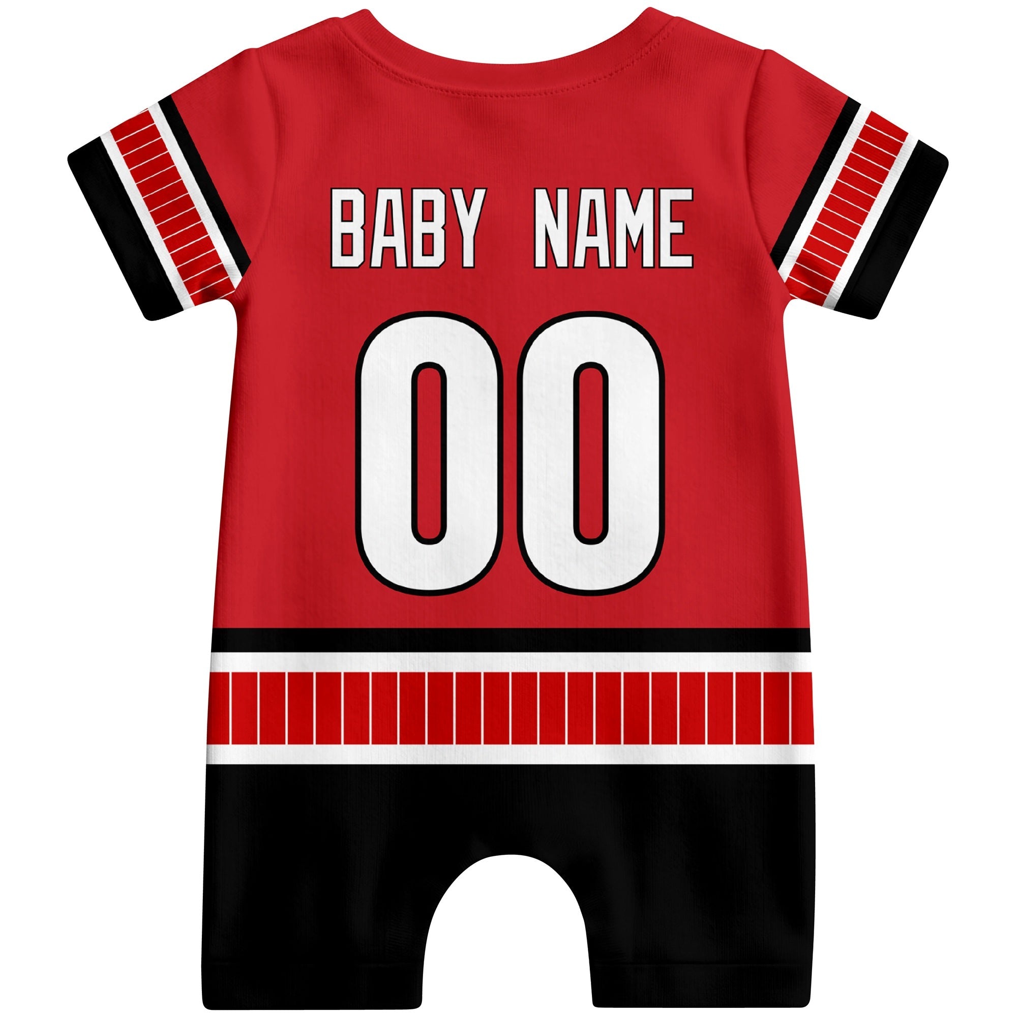 Personalized Carolina Hockey Baby Bodysuit - Custom Name & Number ANTKING