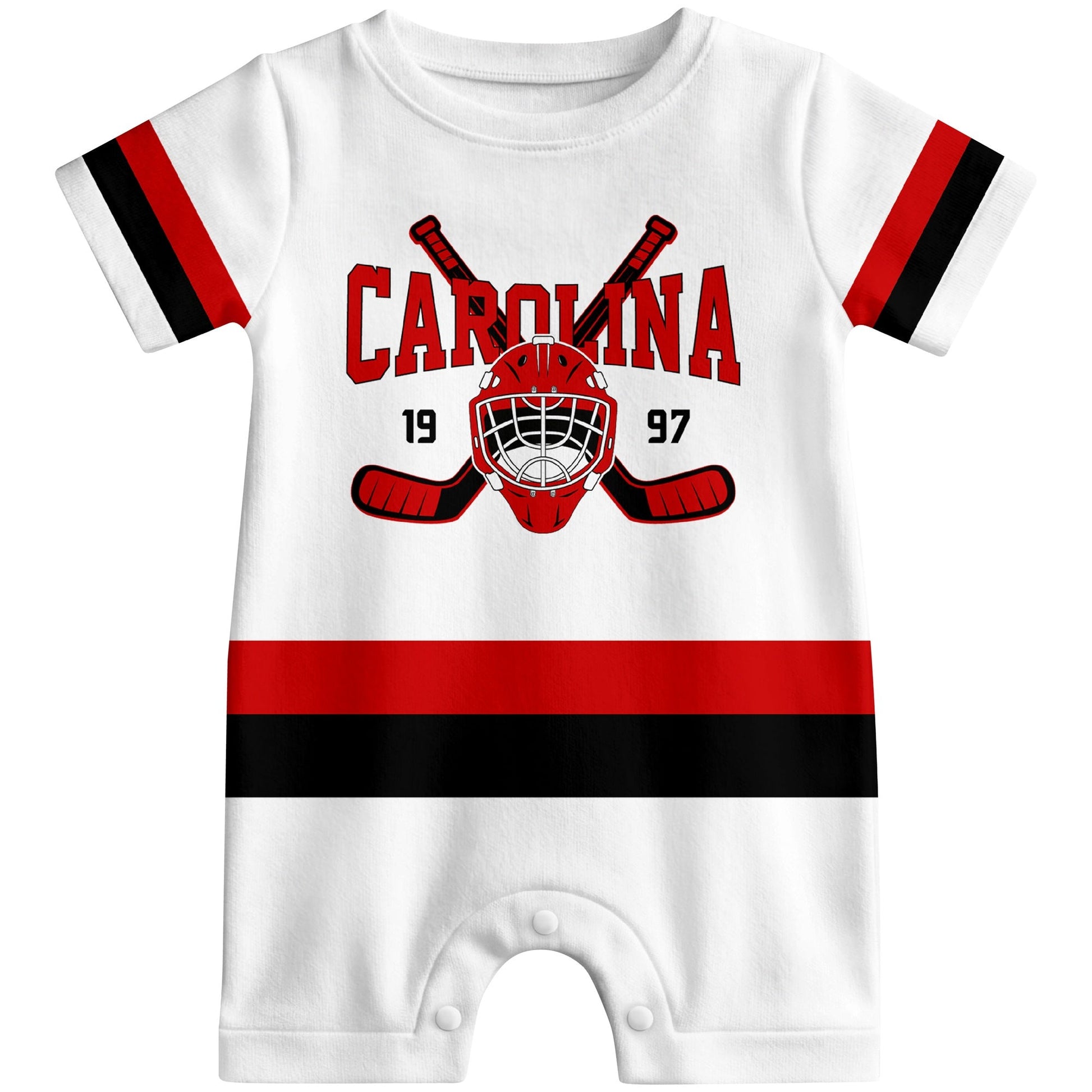 Personalized Carolina Hockey Baby Bodysuit - Custom Name & Number ANTKING