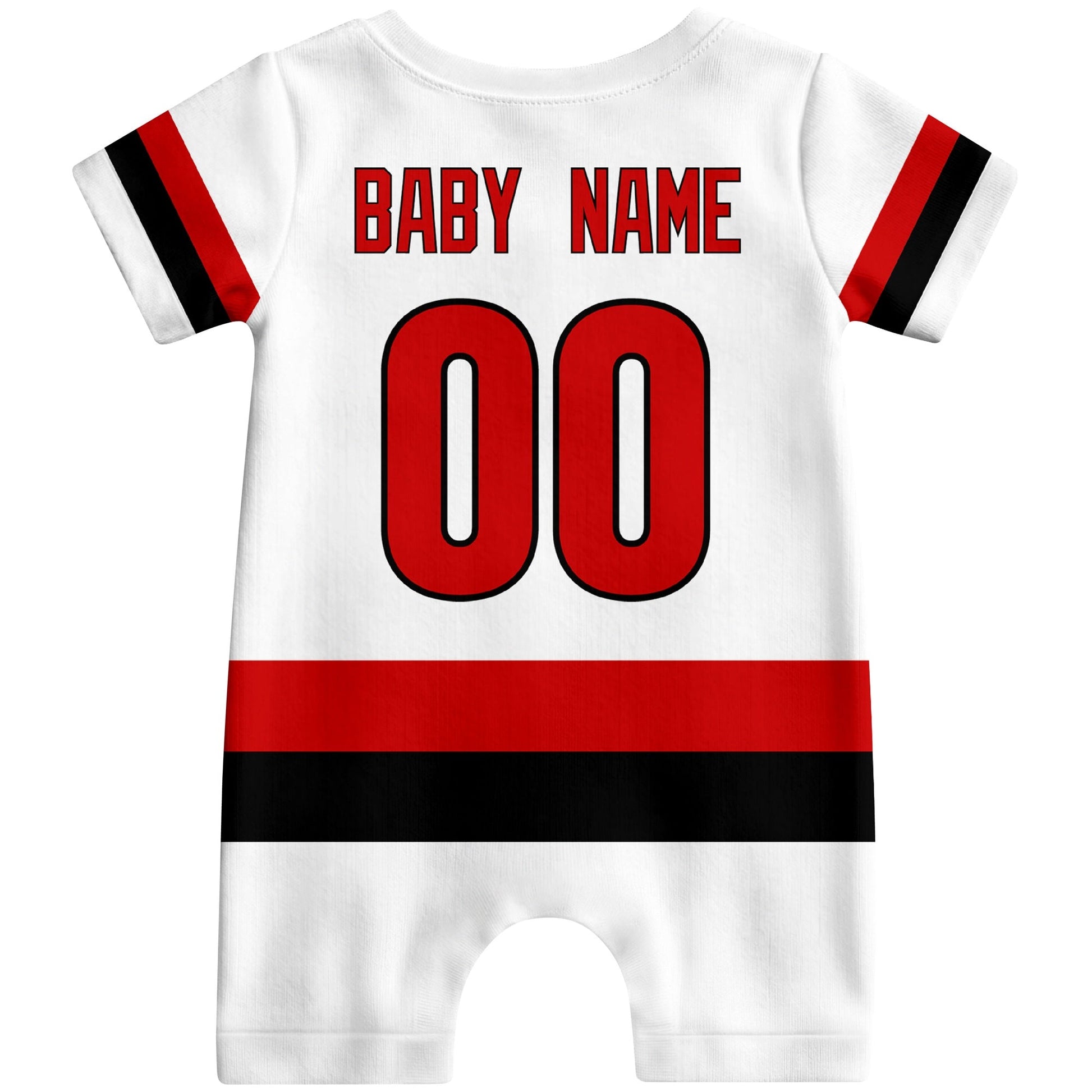 Personalized Carolina Hockey Baby Bodysuit - Custom Name & Number ANTKING