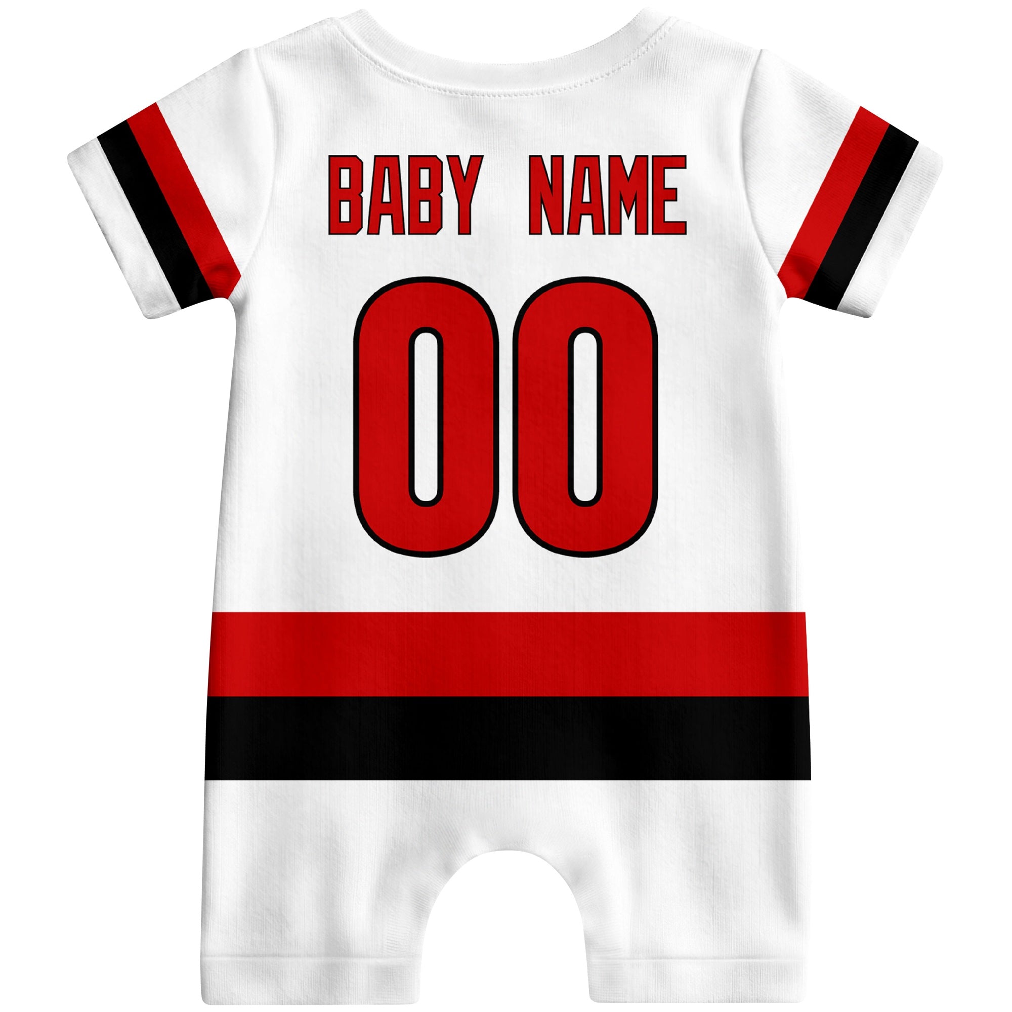 Personalized Carolina Hockey Baby Bodysuit - Custom Name & Number ANTKING