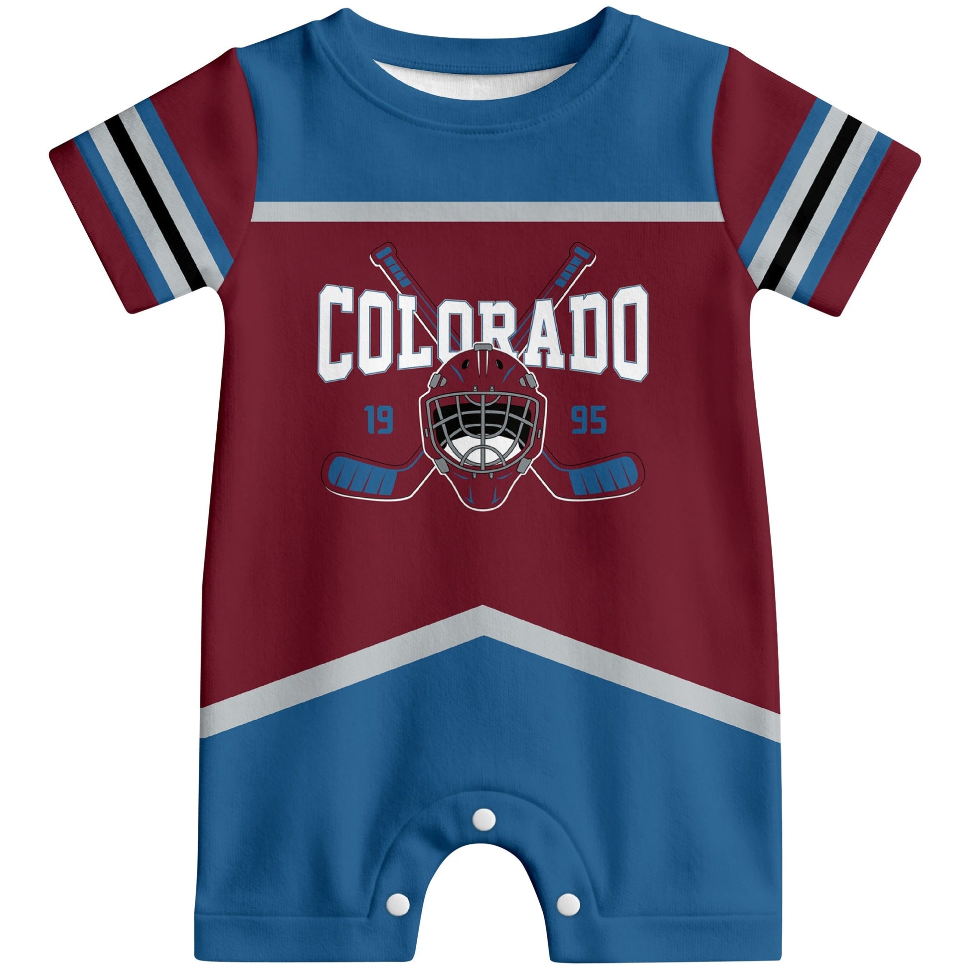 Personalized Colorado Hockey Baby Bodysuit - Custom Name & Number ANTKING