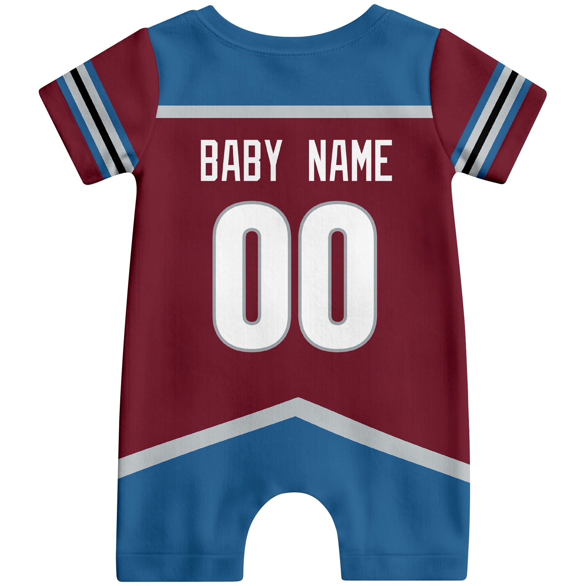 Personalized Colorado Hockey Baby Bodysuit - Custom Name & Number ANTKING