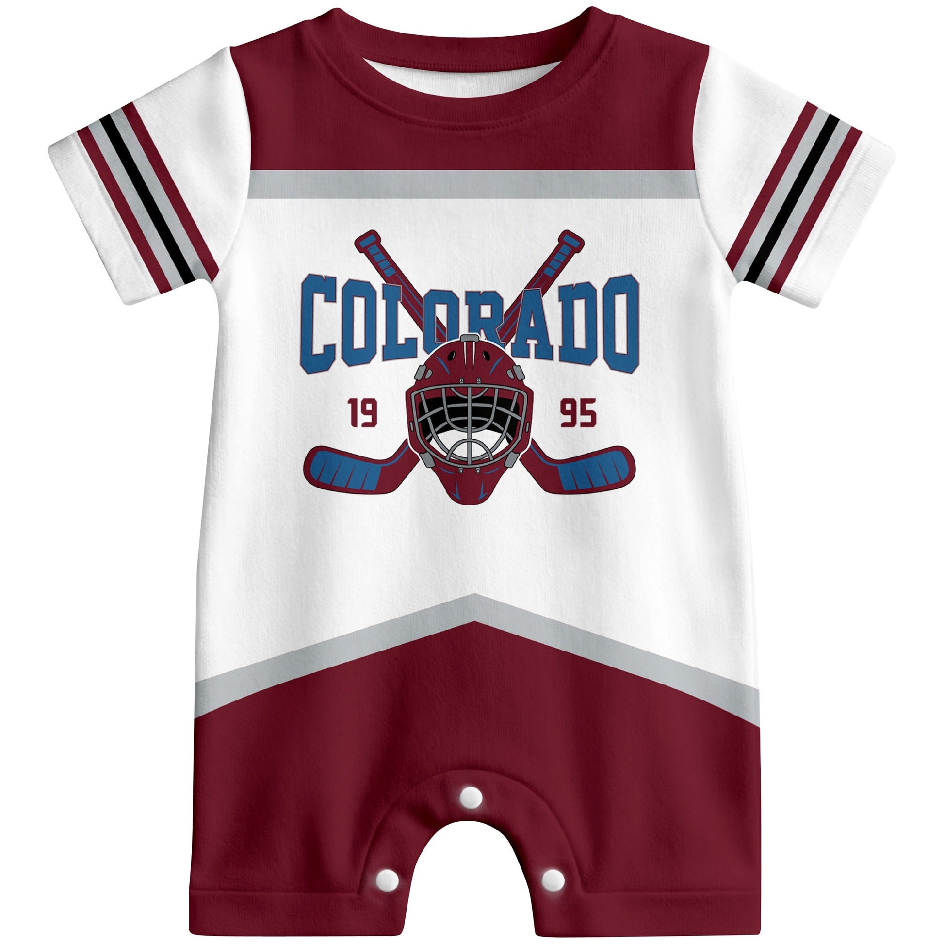 Personalized Colorado Hockey Baby Bodysuit - Custom Name & Number ANTKING