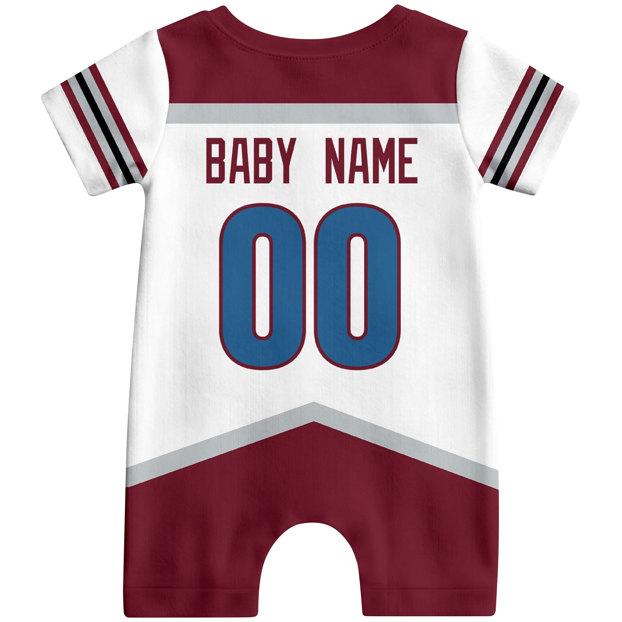 Personalized Colorado Hockey Baby Bodysuit - Custom Name & Number ANTKING