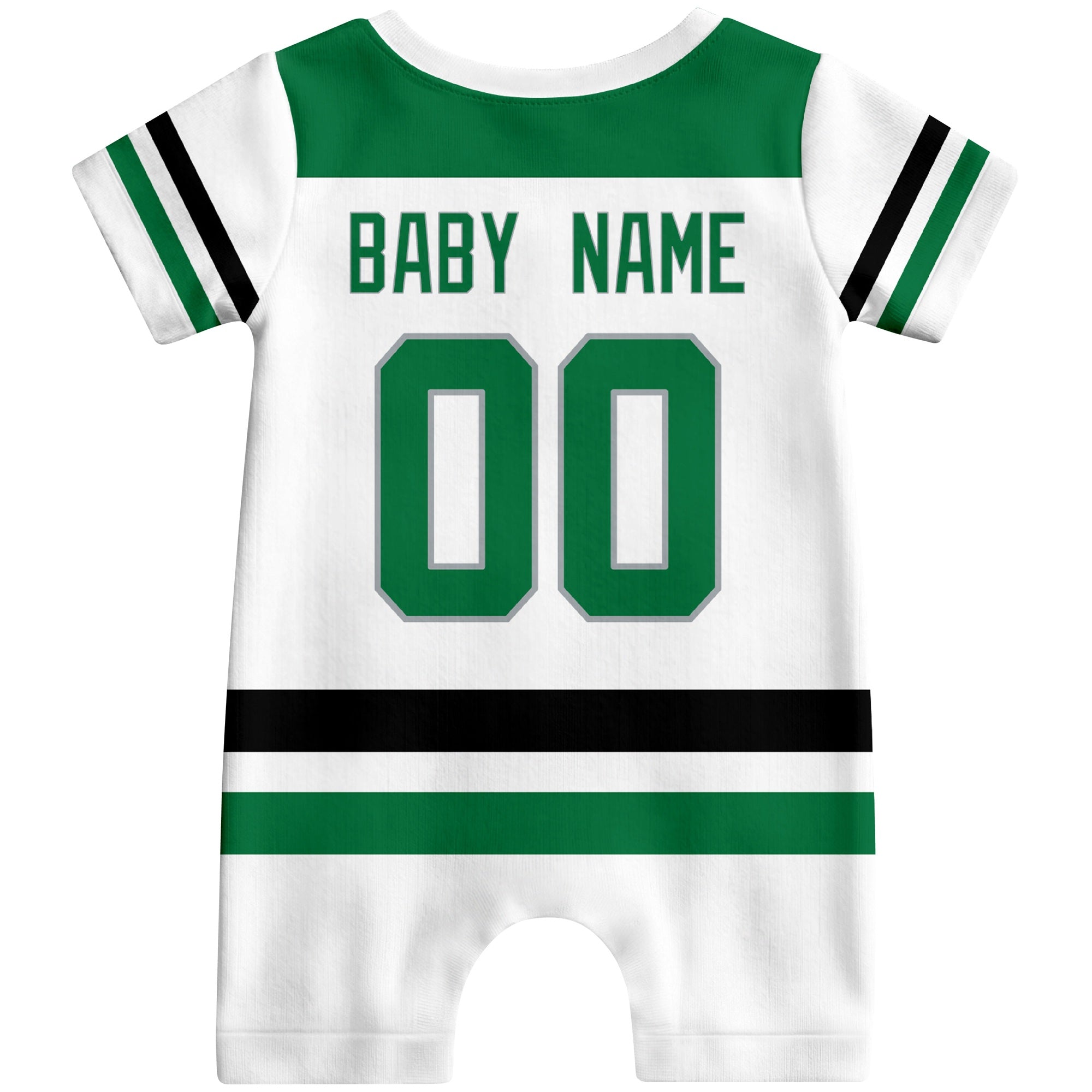 Personalized Dallas Hockey Baby Bodysuit - Custom Name & Number ANTKING