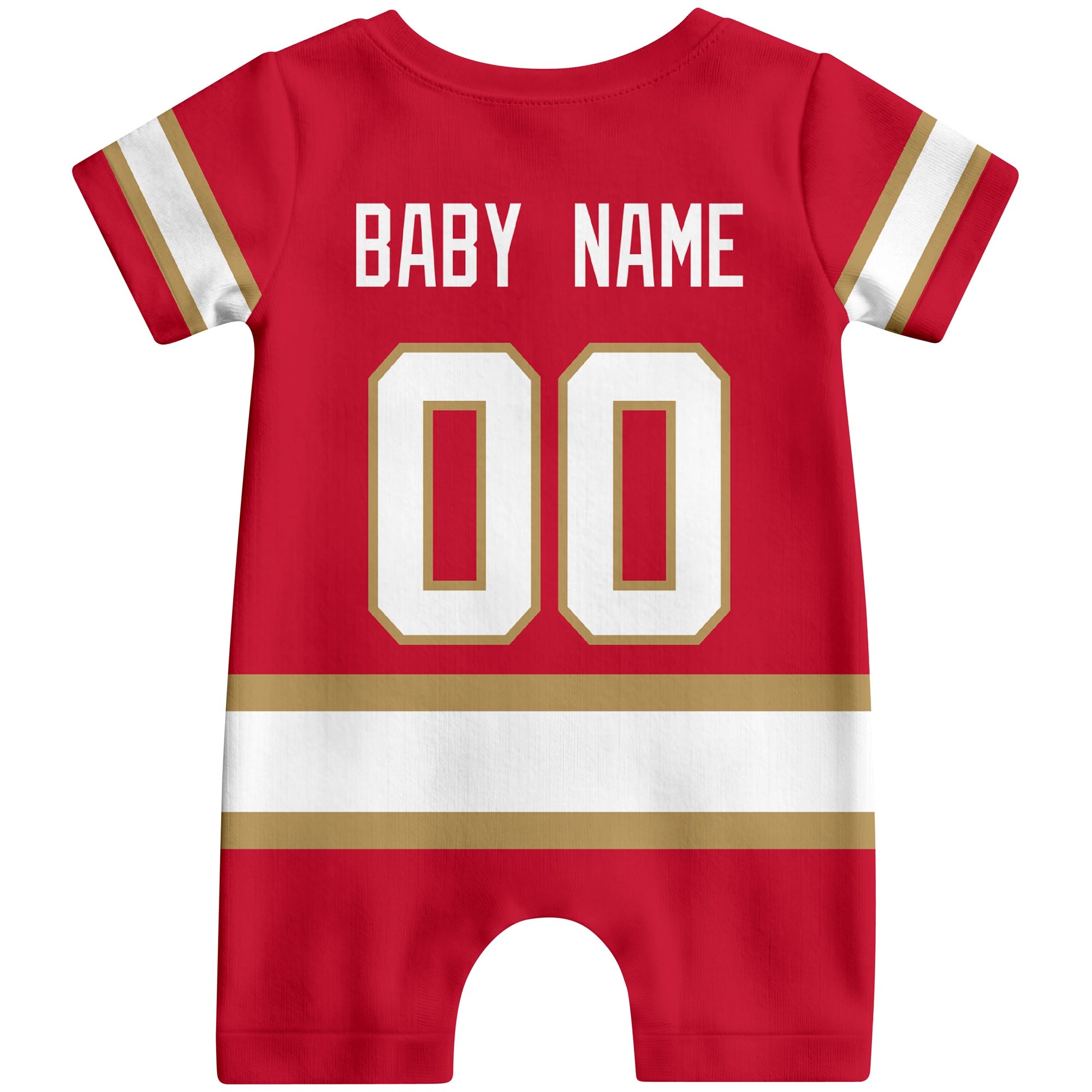 Personalized Florida Hockey Baby Bodysuit - Custom Name & Number ANTKING
