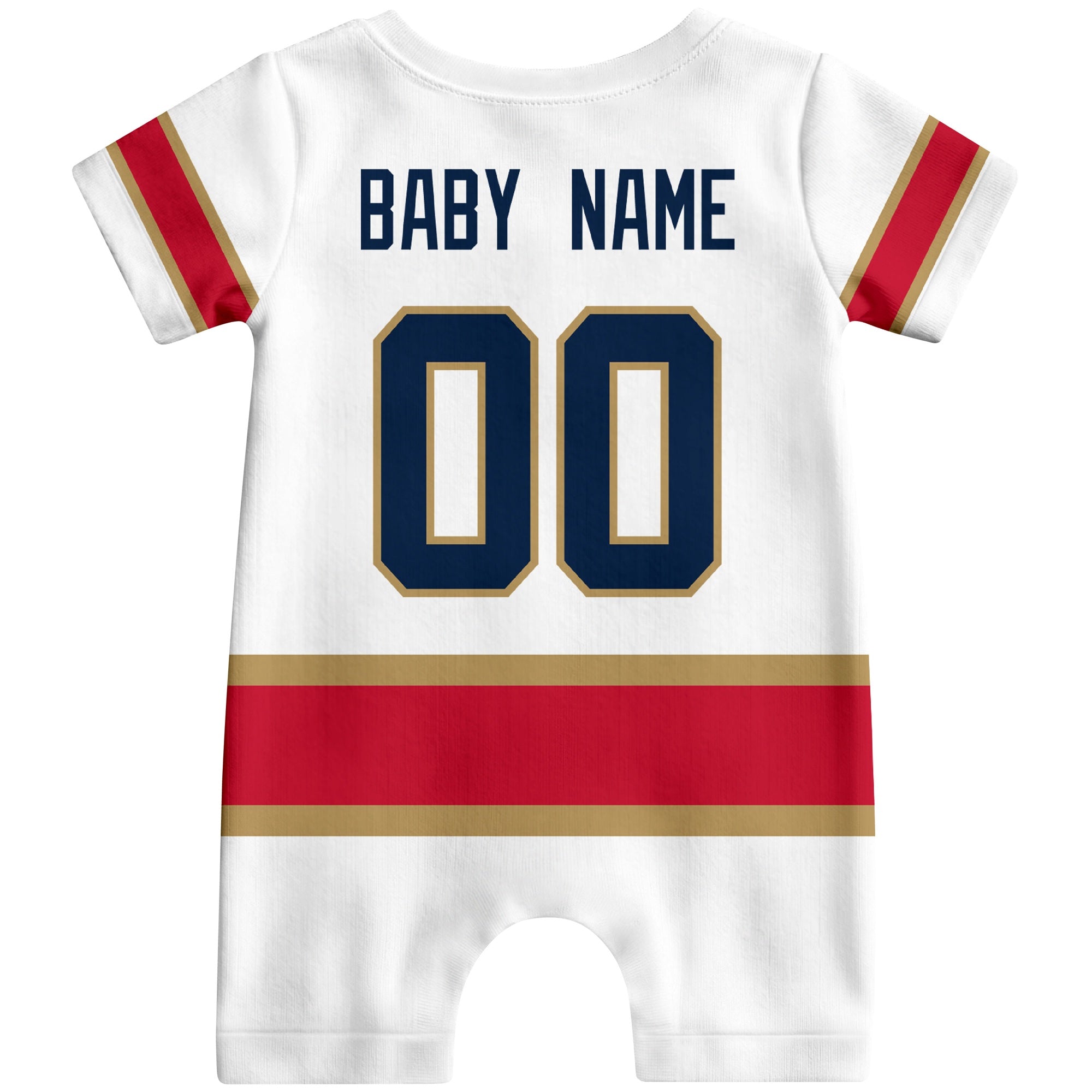 Personalized Florida Hockey Baby Bodysuit - Custom Name & Number ANTKING