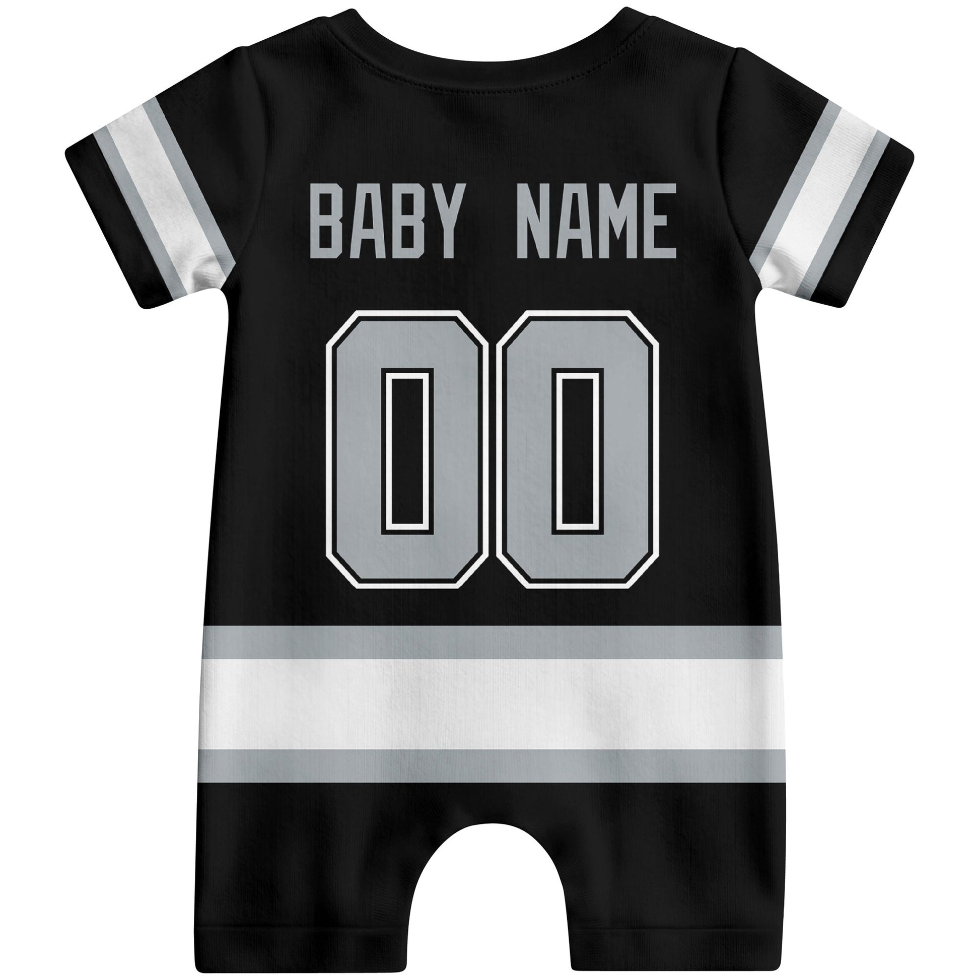 Personalized Los Angeles Hockey Baby Bodysuit - Custom Name & Number ANTKING