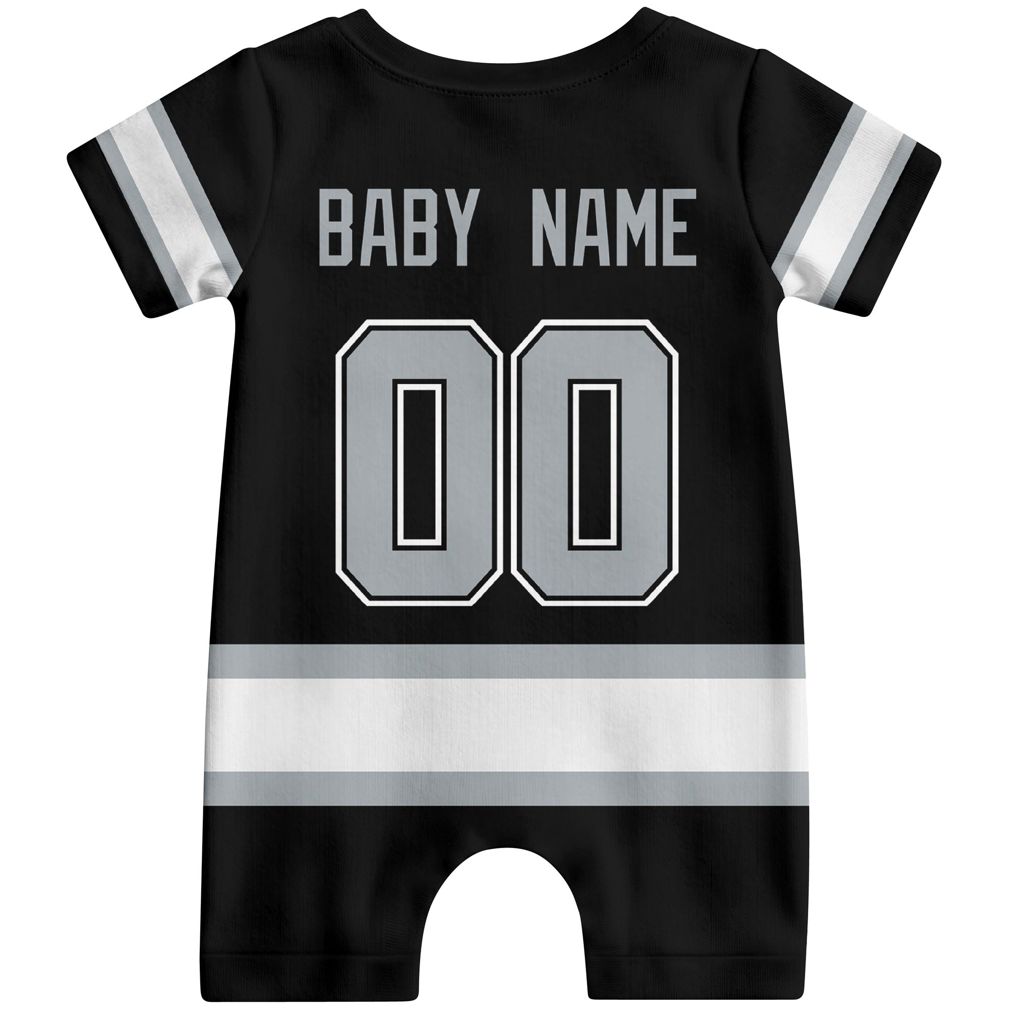 Personalized Los Angeles Hockey Baby Bodysuit - Custom Name & Number ANTKING