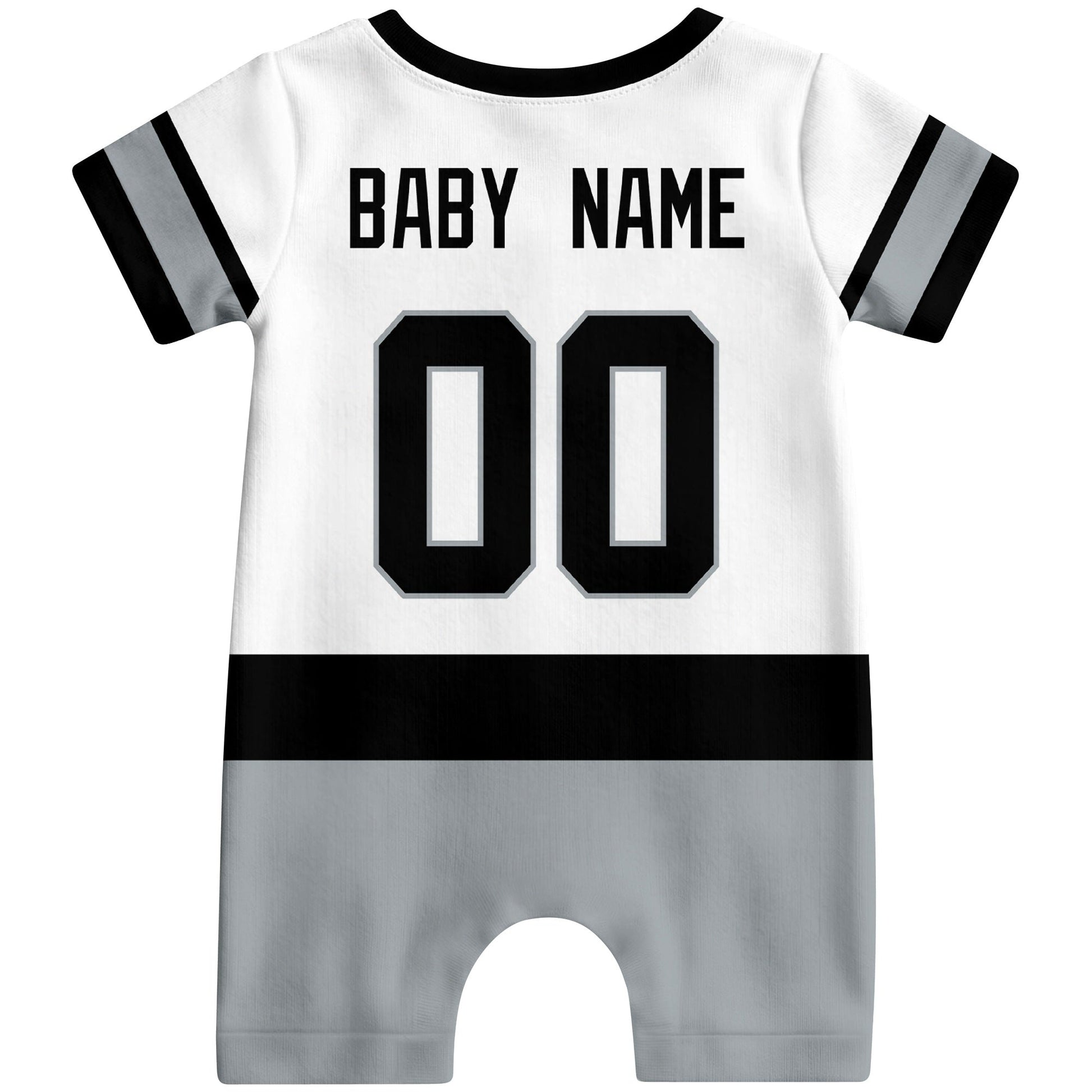 Personalized Los Angeles Hockey Baby Bodysuit - Custom Name & Number ANTKING