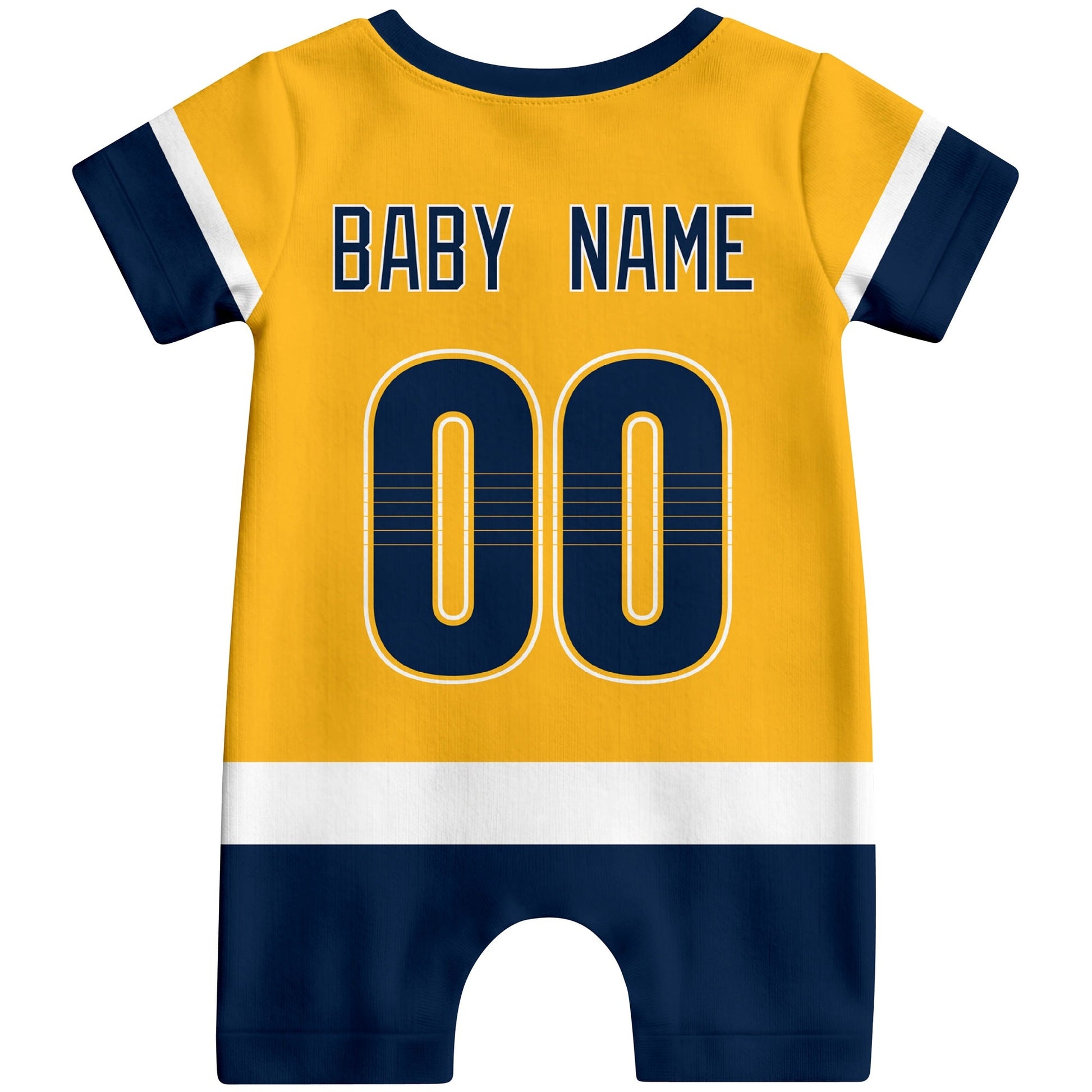 Personalized Nashville Hockey Baby Bodysuit - Custom Name & Number ANTKING