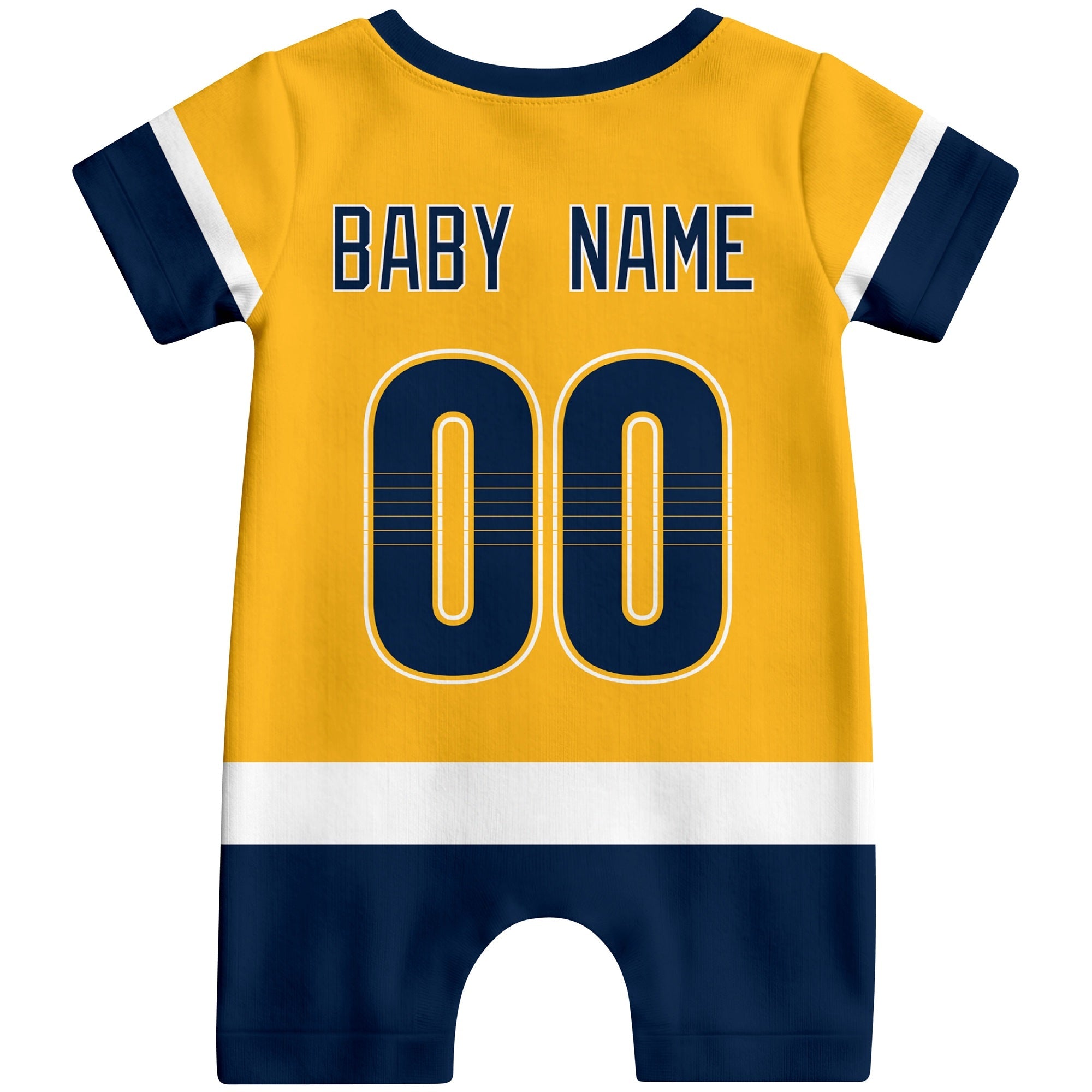 Personalized Nashville Hockey Baby Bodysuit - Custom Name & Number ANTKING