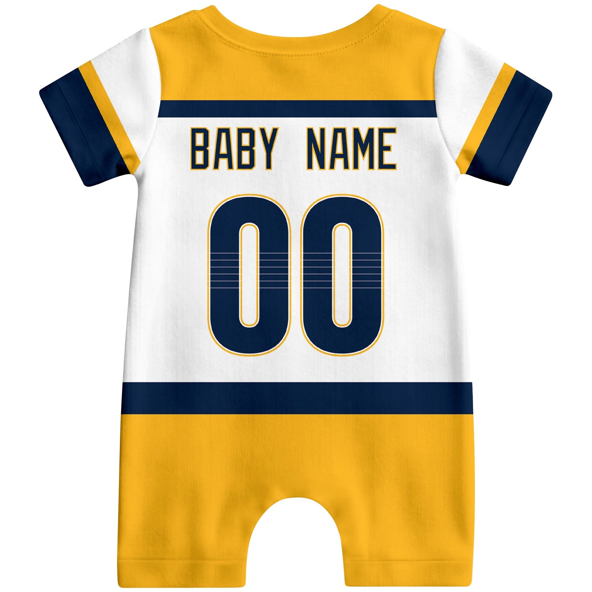 Personalized Nashville Hockey Baby Bodysuit - Custom Name & Number ANTKING