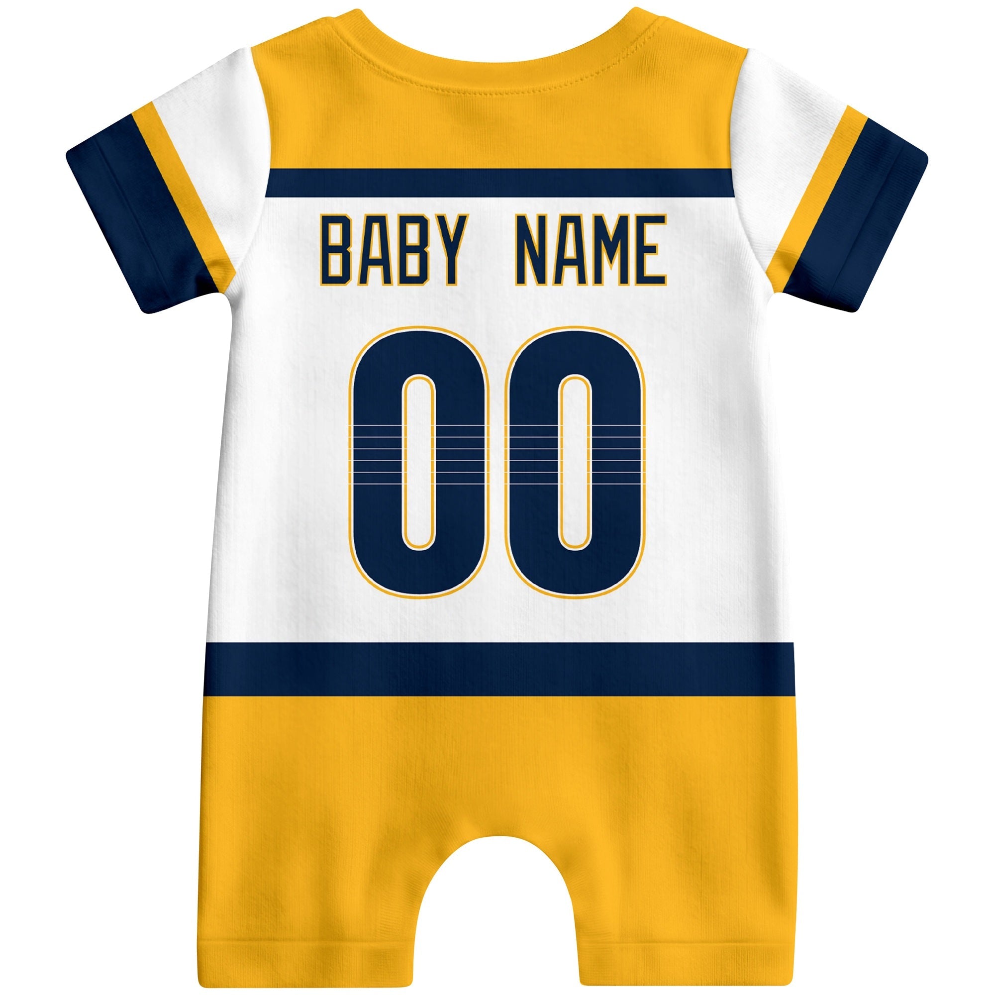 Personalized Nashville Hockey Baby Bodysuit - Custom Name & Number ANTKING