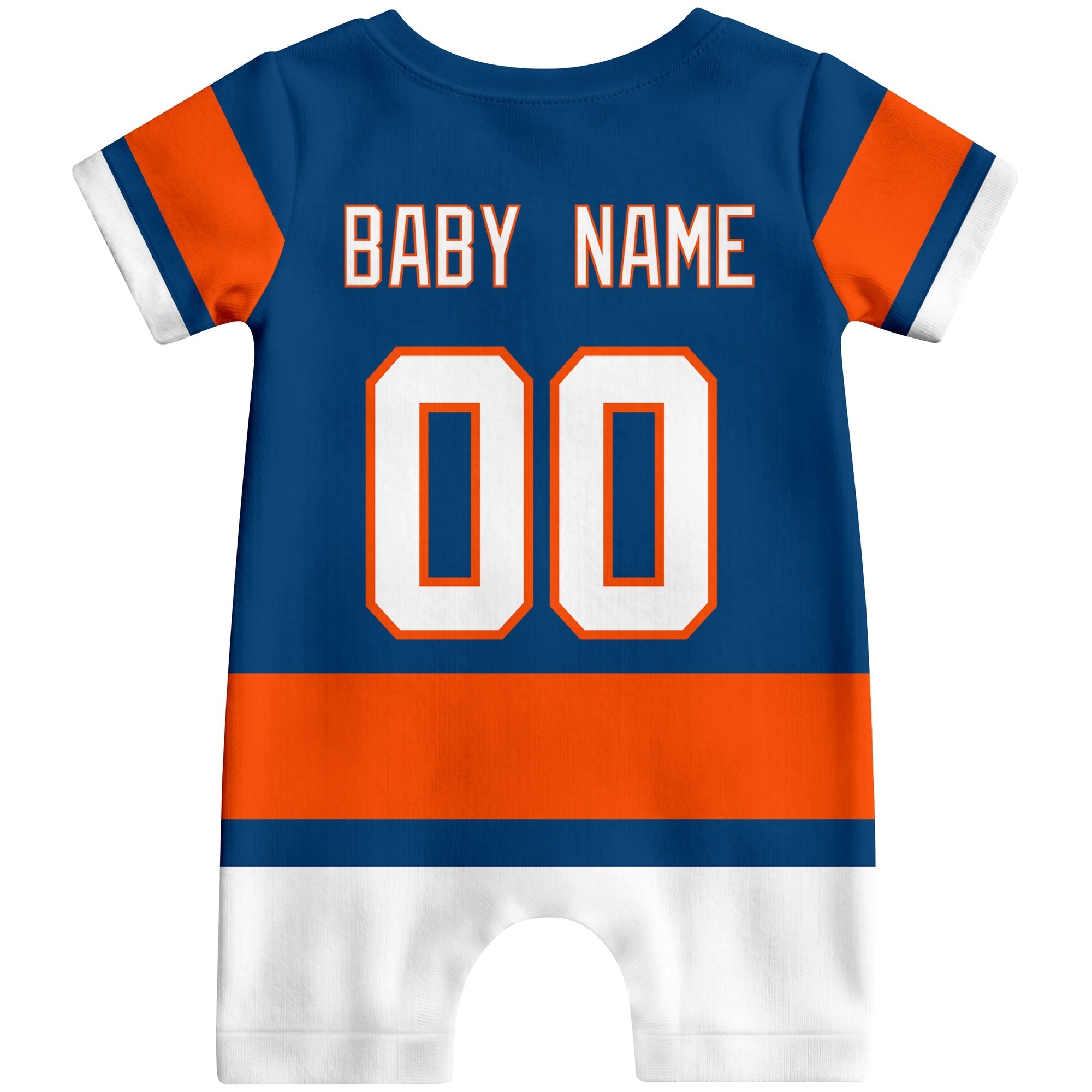 Personalized New York Hockey Baby Bodysuit - Custom Name & Number ANTKING
