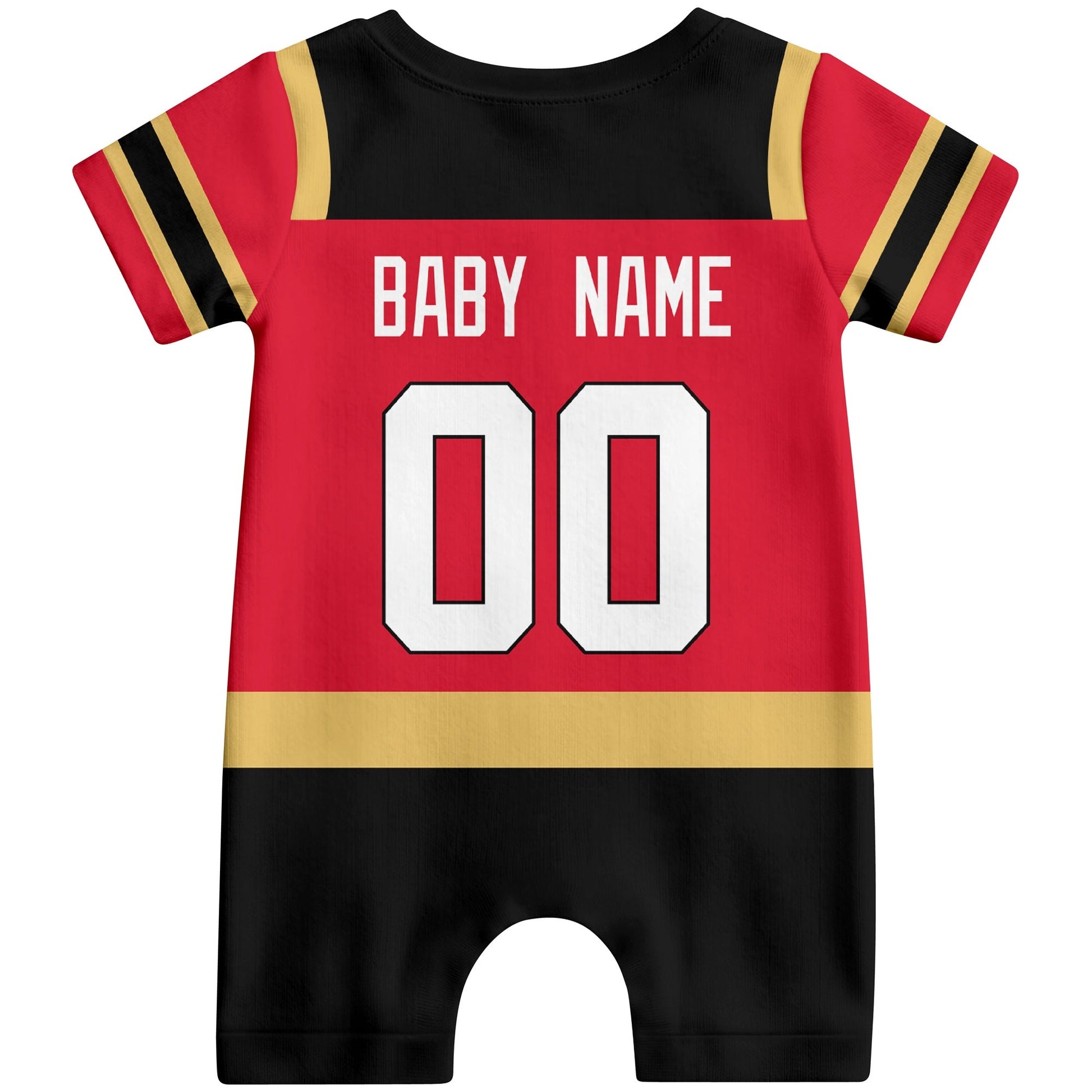 Personalized Ottawa Hockey Baby Bodysuit - Custom Name & Number ANTKING
