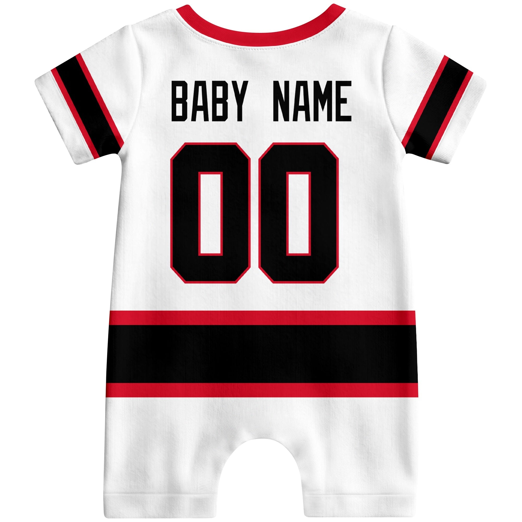 Personalized Ottawa Hockey Baby Bodysuit - Custom Name & Number ANTKING