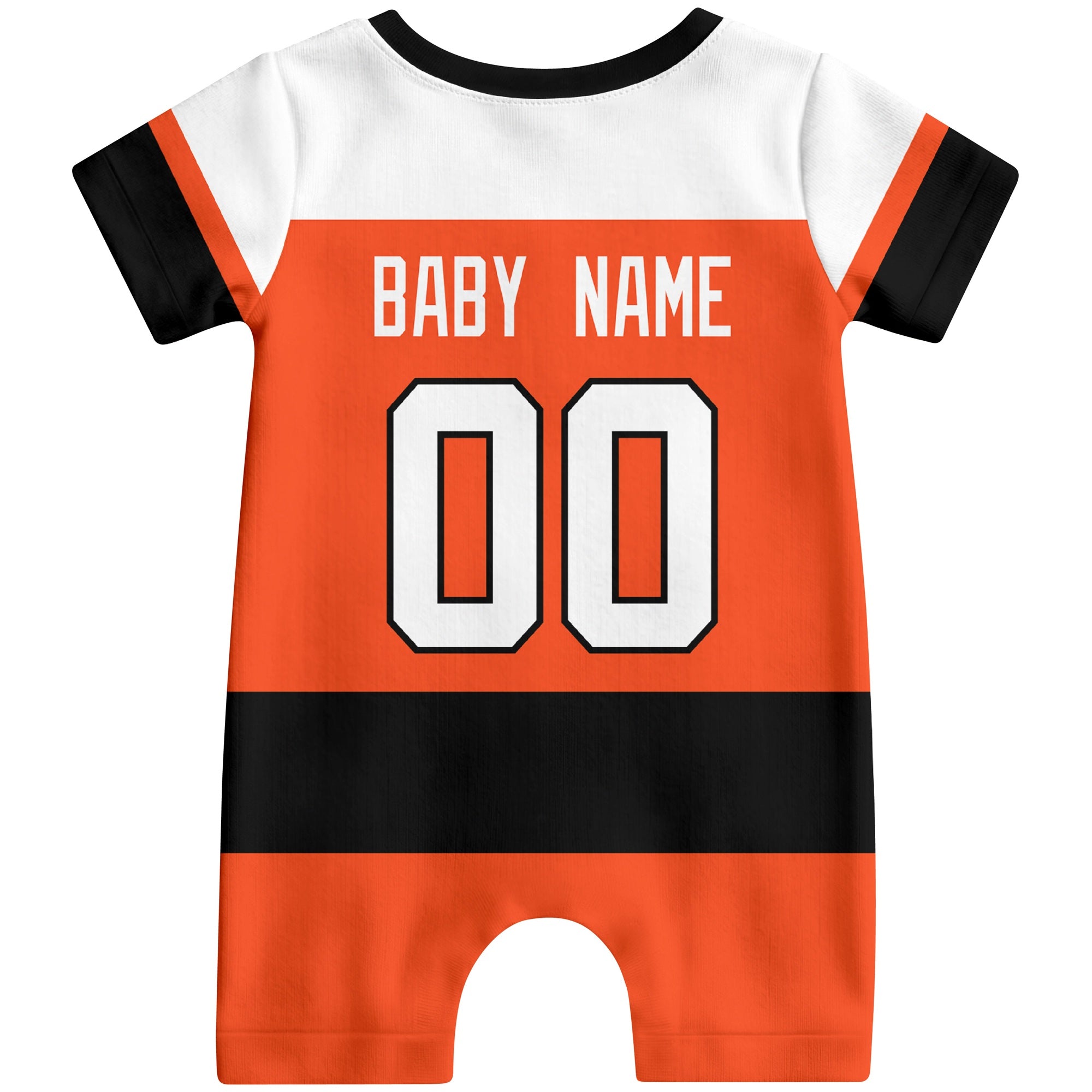 Personalized Philadelphia Hockey Baby Bodysuit - Custom Name & Number ANTKING