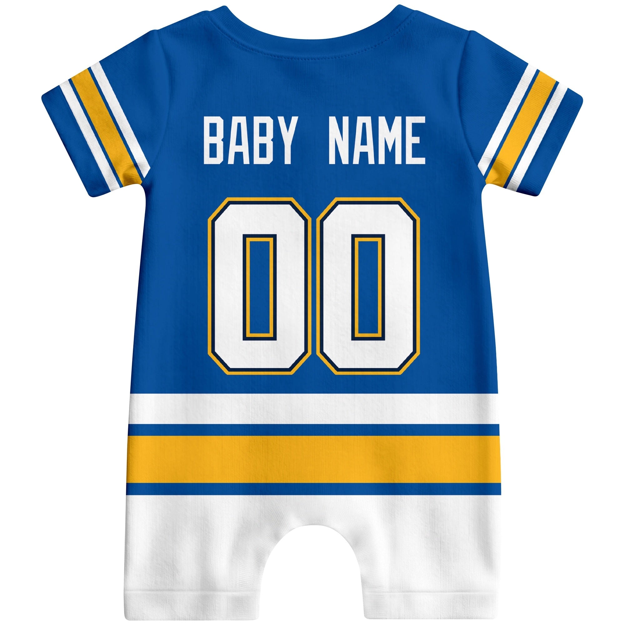 Personalized St. Louis Hockey Baby Bodysuit - Custom Name & Number ANTKING