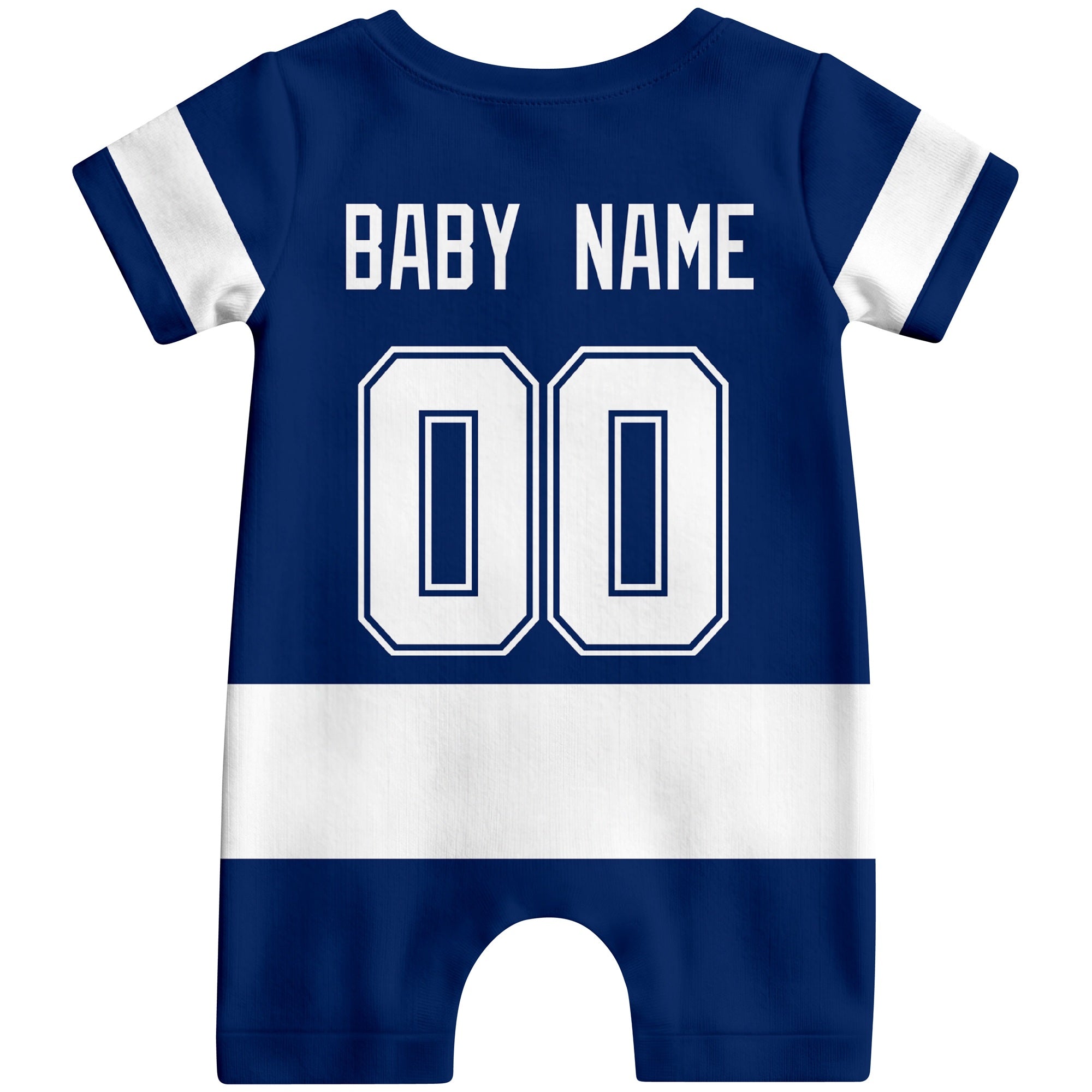 Personalized Tampa Bay Hockey Baby Bodysuit - Custom Name & Number ANTKING