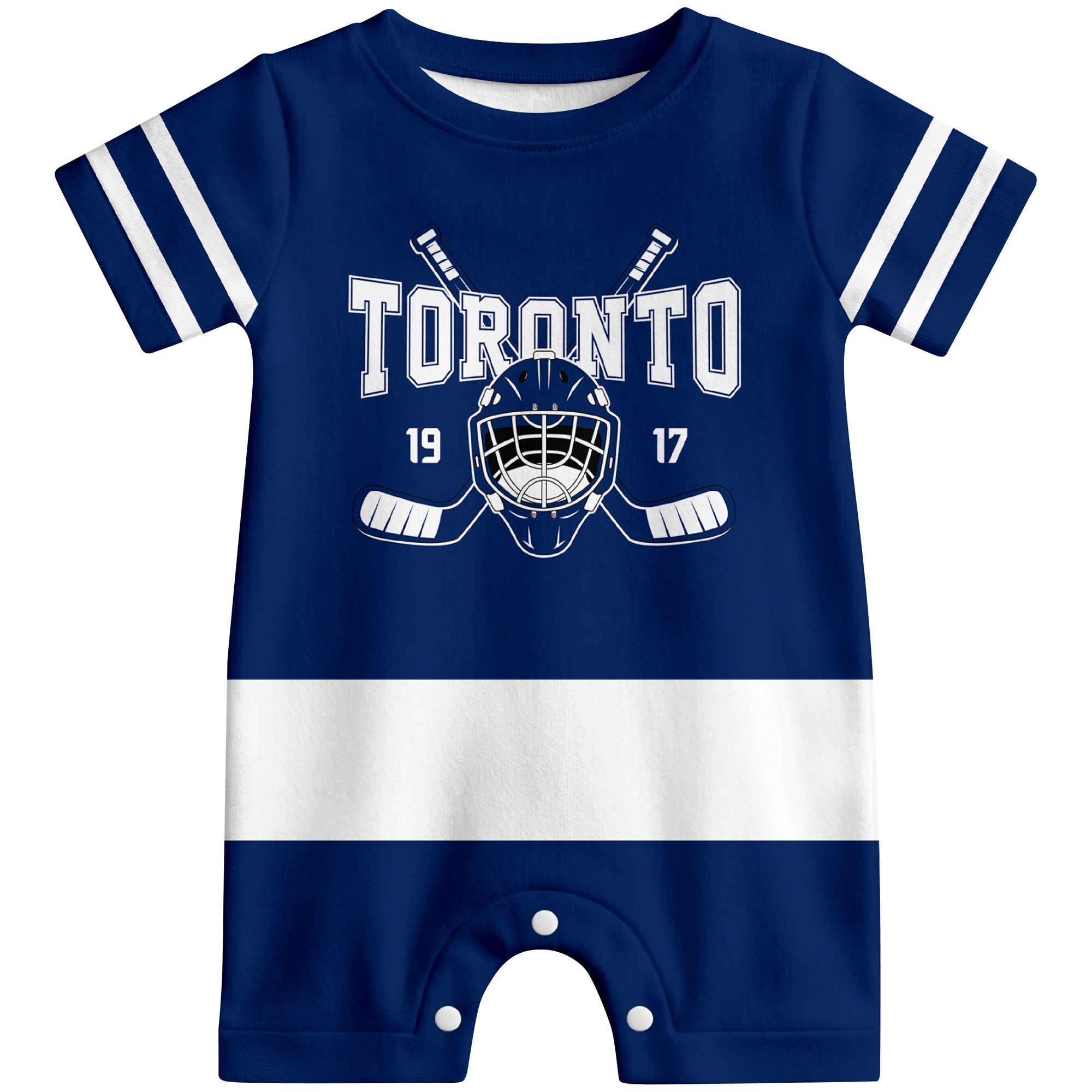 Personalized Toronto Hockey Baby Bodysuit - Custom Name & Number ANTKING