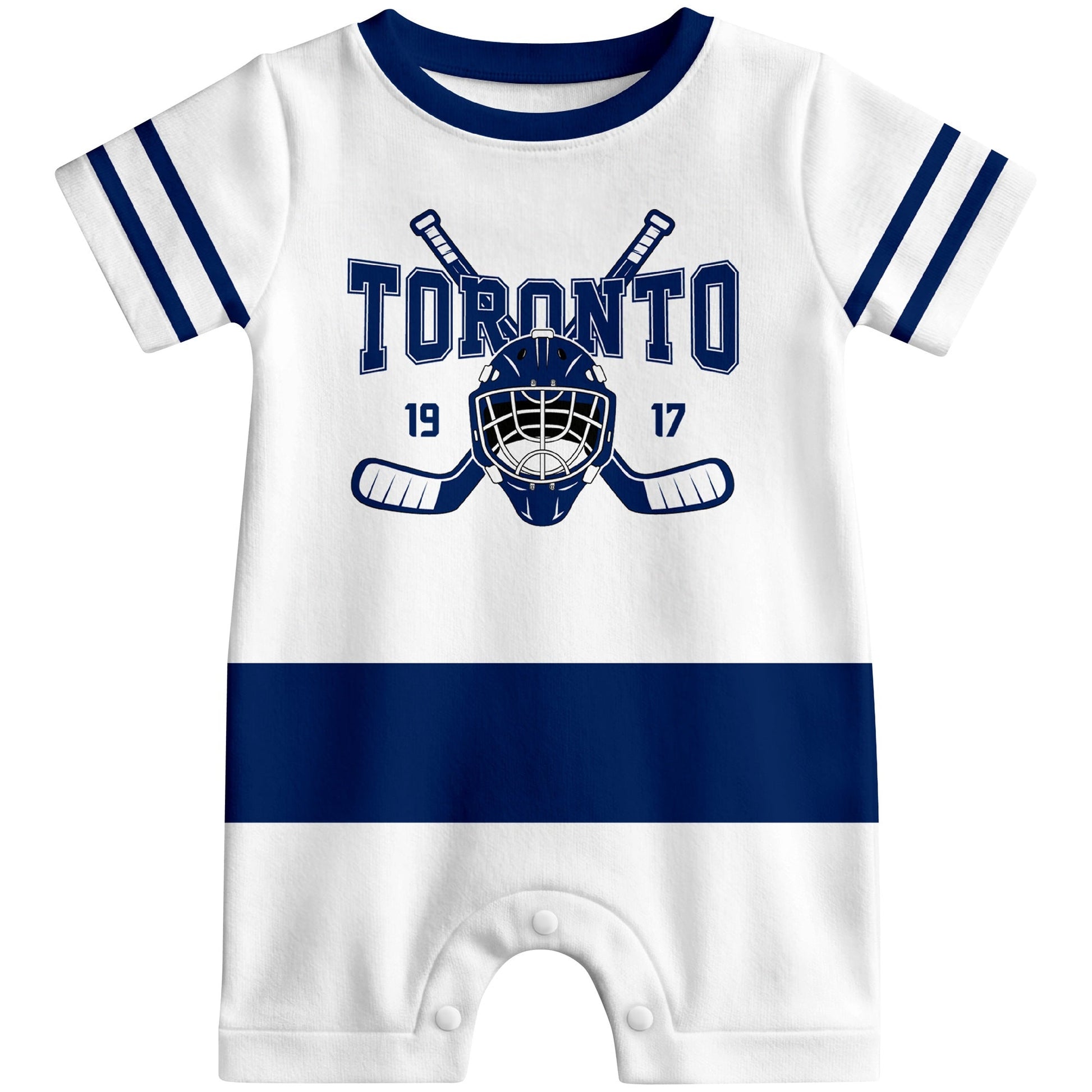 Personalized Toronto Hockey Baby Bodysuit - Custom Name & Number ANTKING