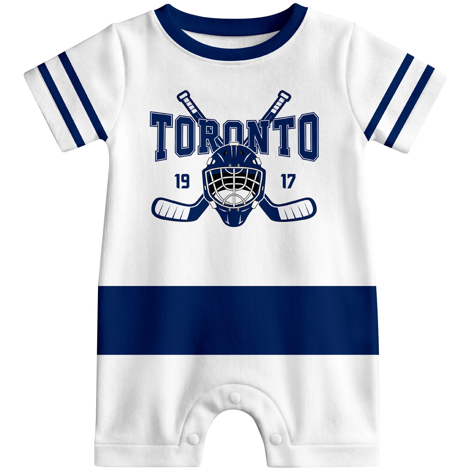 Personalized Toronto Hockey Baby Bodysuit - Custom Name & Number ANTKING
